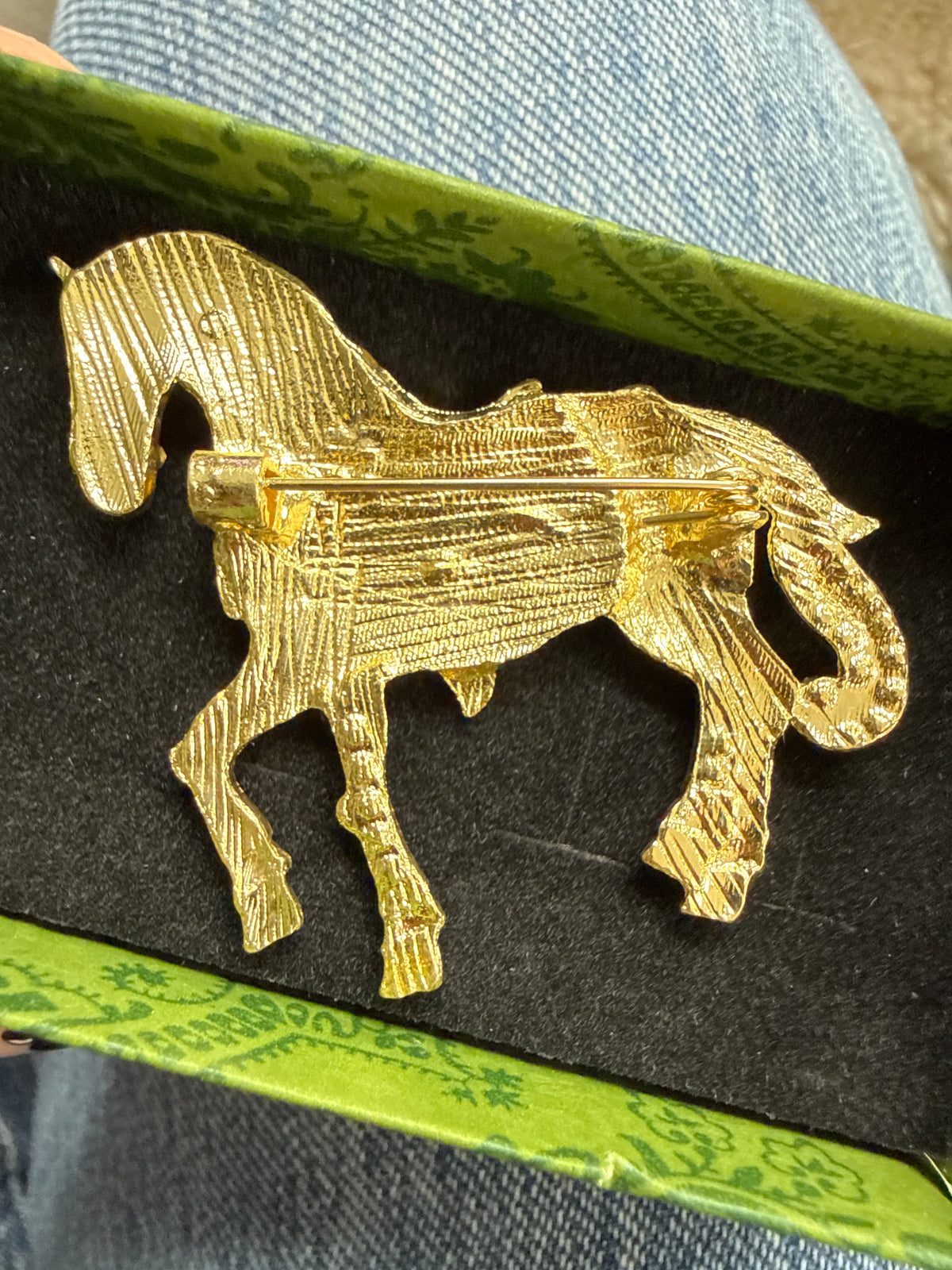 Jewelled Horse Brooch