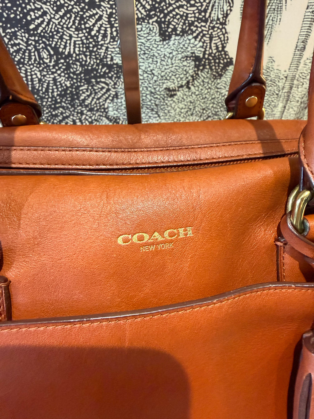 Coach Legacy Satchel- Cognac