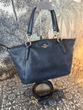 Coach Kelsey Satchel- midnight blue