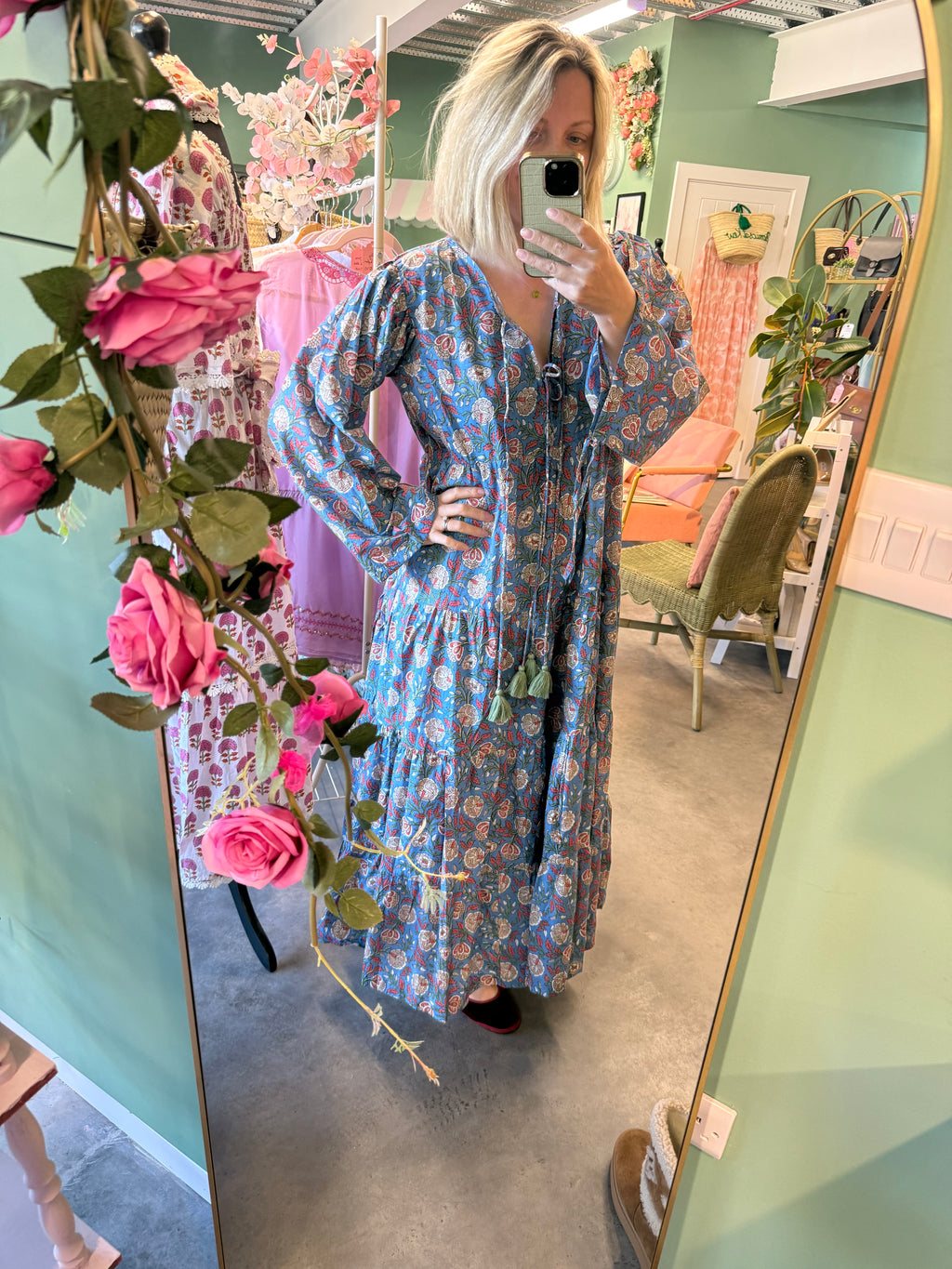 Essentials London Cotton Dress- one size