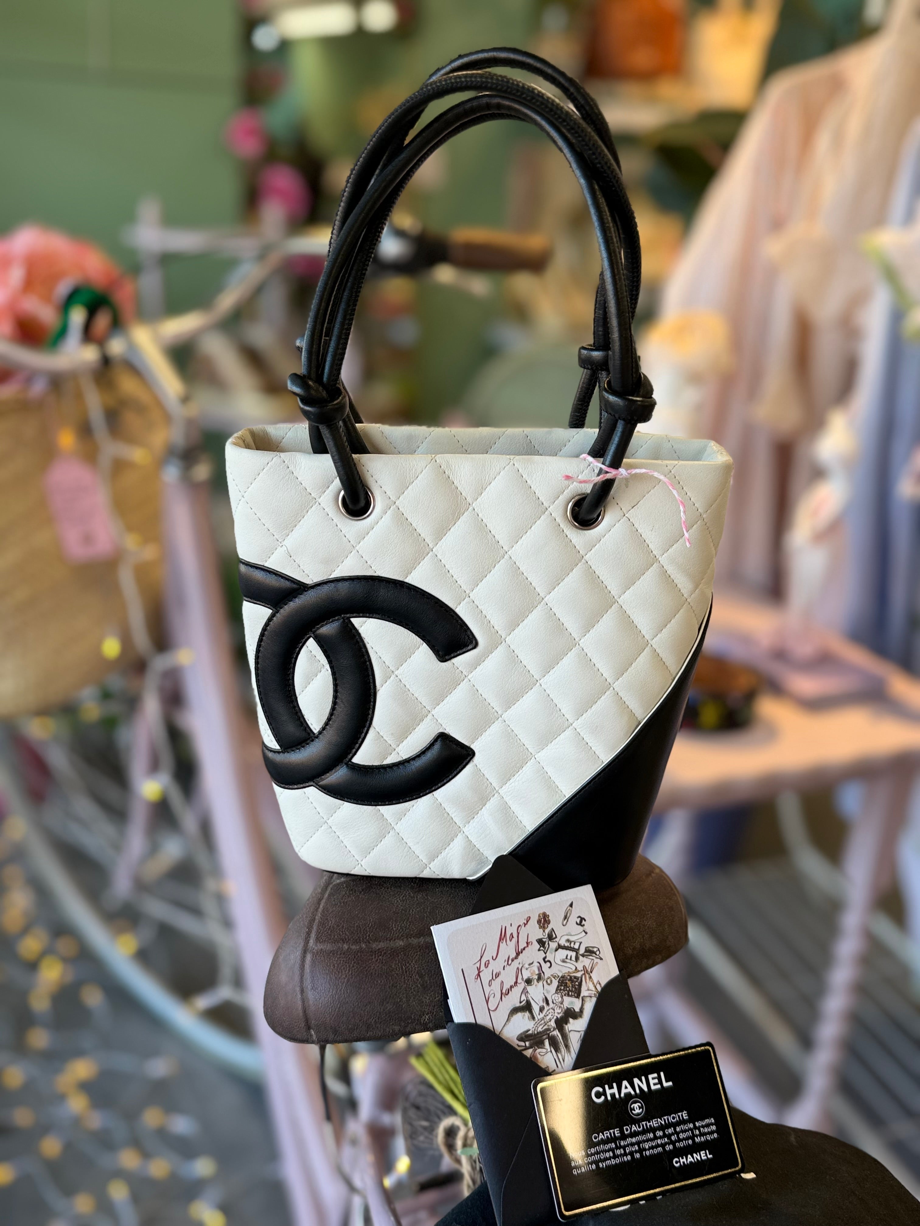 Chanel Cambon Ligne Small Tote – Black & White