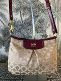 Coach Ashley Op Art Signature Satchel Y2K