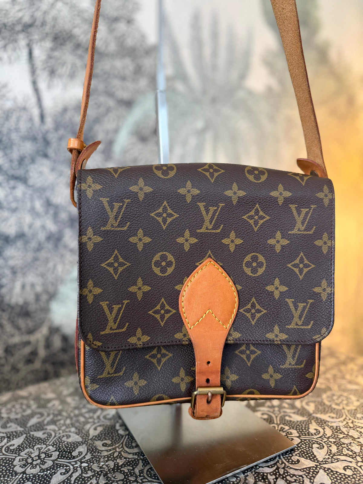 Louis Vuitton Vintage Monogram Cartouchière Crossbody Bag