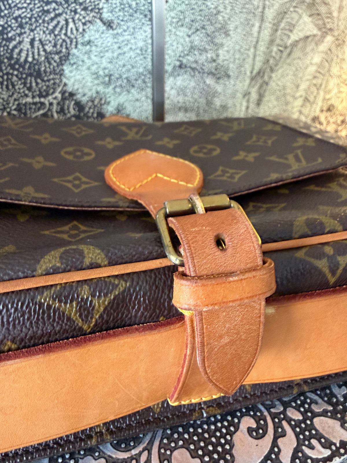 Louis Vuitton Vintage Monogram Cartouchière Crossbody Bag