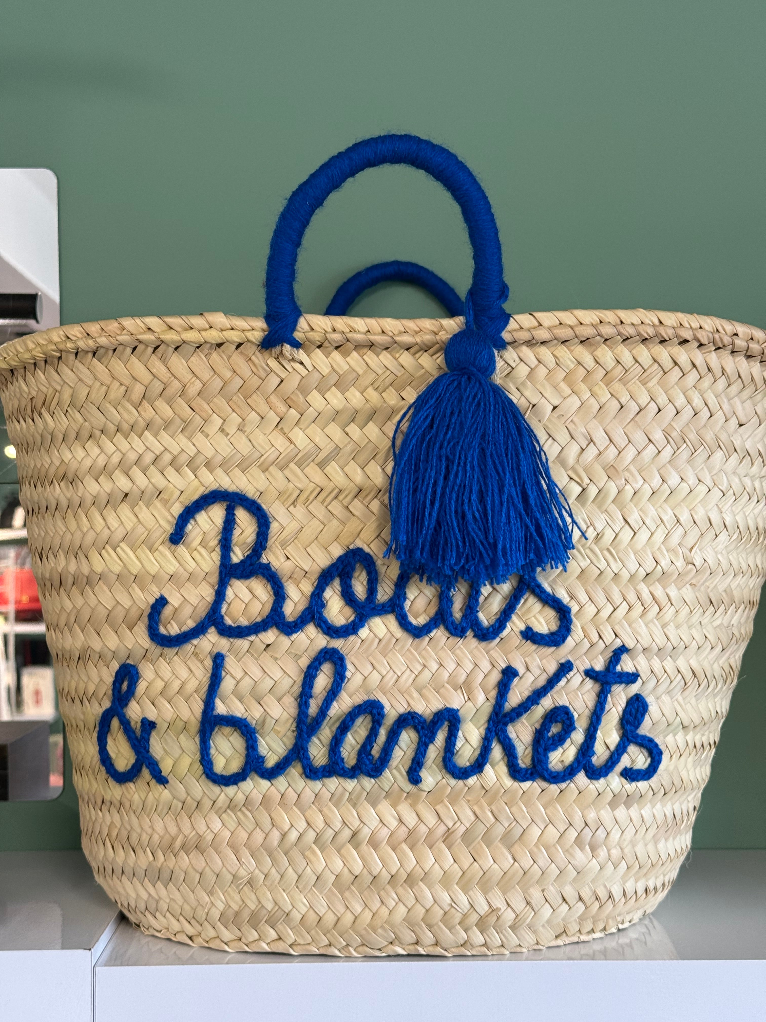 Little Rose ‘Boats and Blankets’ Basket Bag
