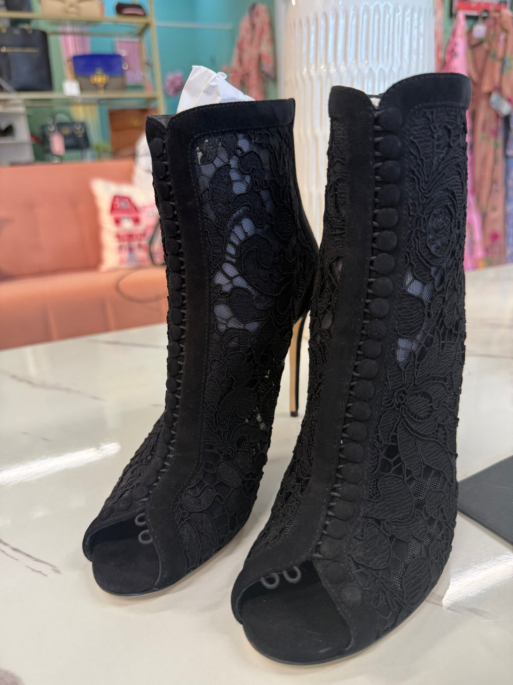 Dolce & Gabbana Lace Booties UK37