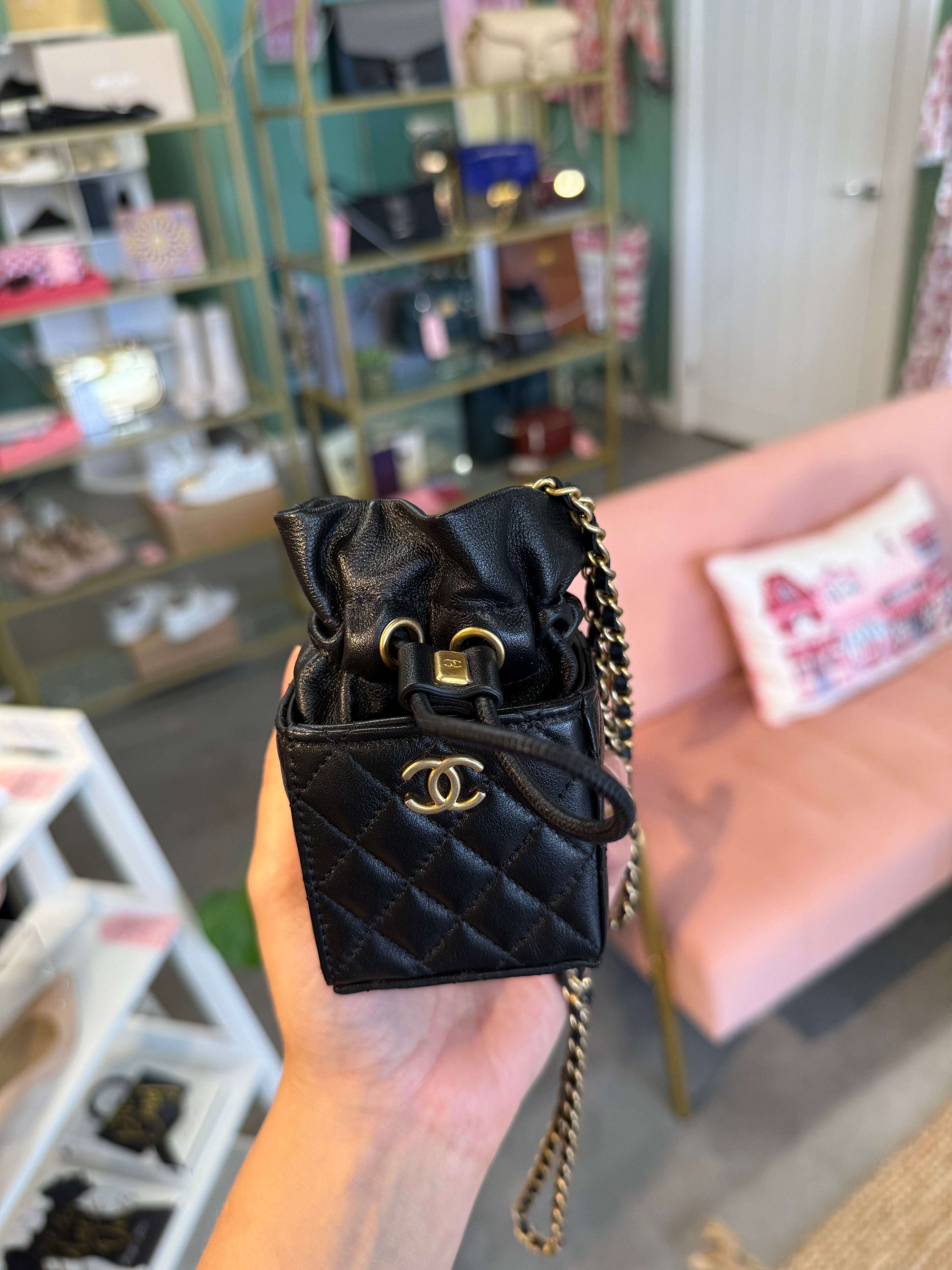 Chanel Micro Drawstring Vanity