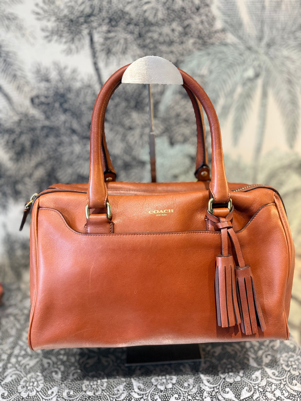 Coach Legacy Satchel- Cognac