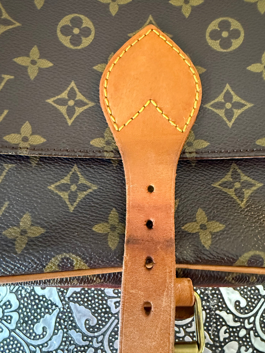 Louis Vuitton Vintage Monogram Cartouchière Crossbody Bag