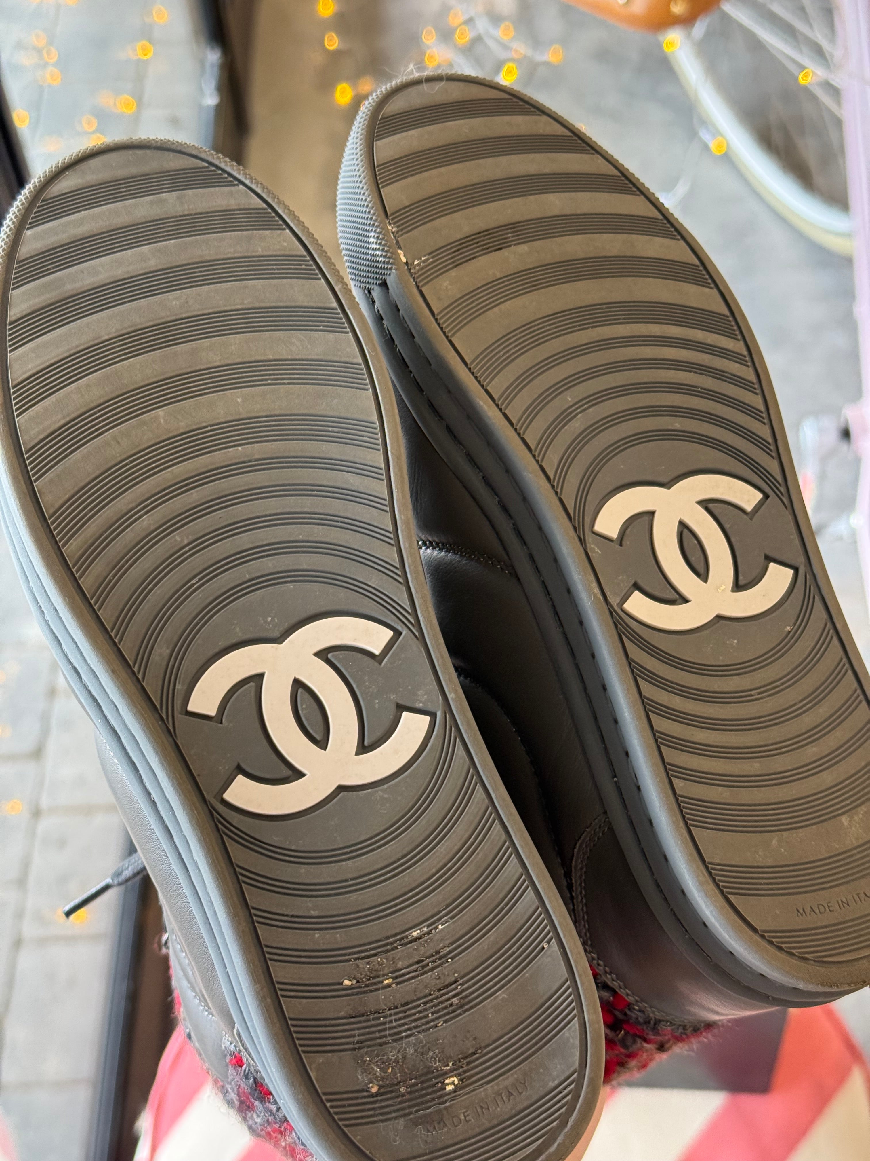 Chanel High Top Trainers UK36