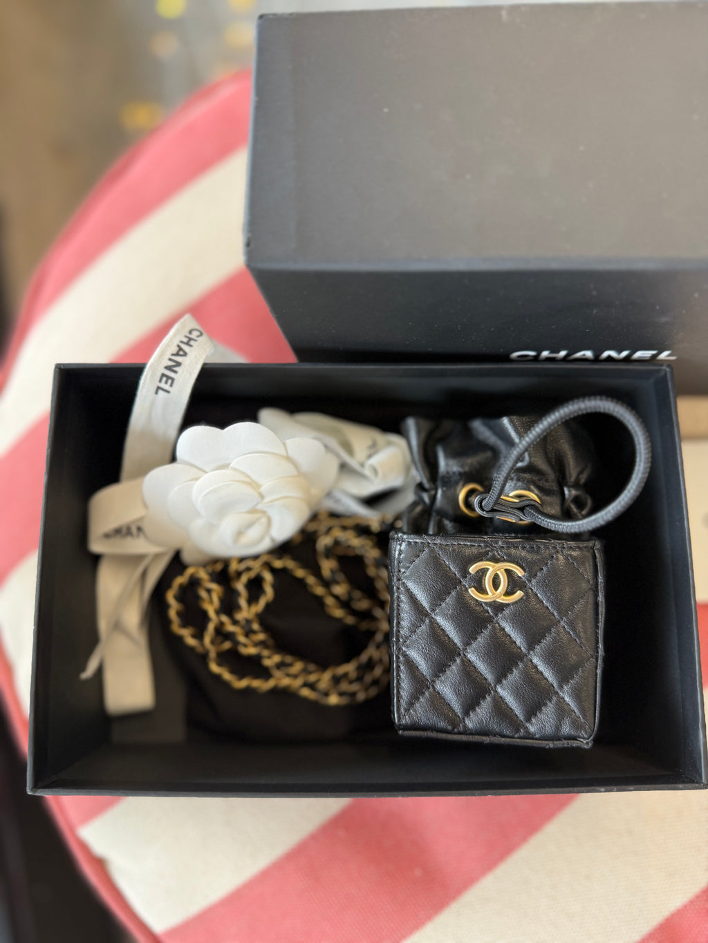 Chanel Micro Drawstring Vanity