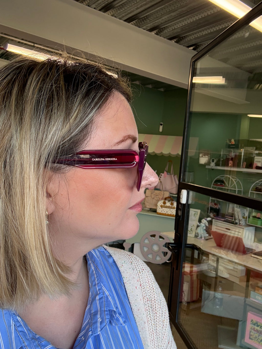 Carolina Herrera Oversized Sunglasses