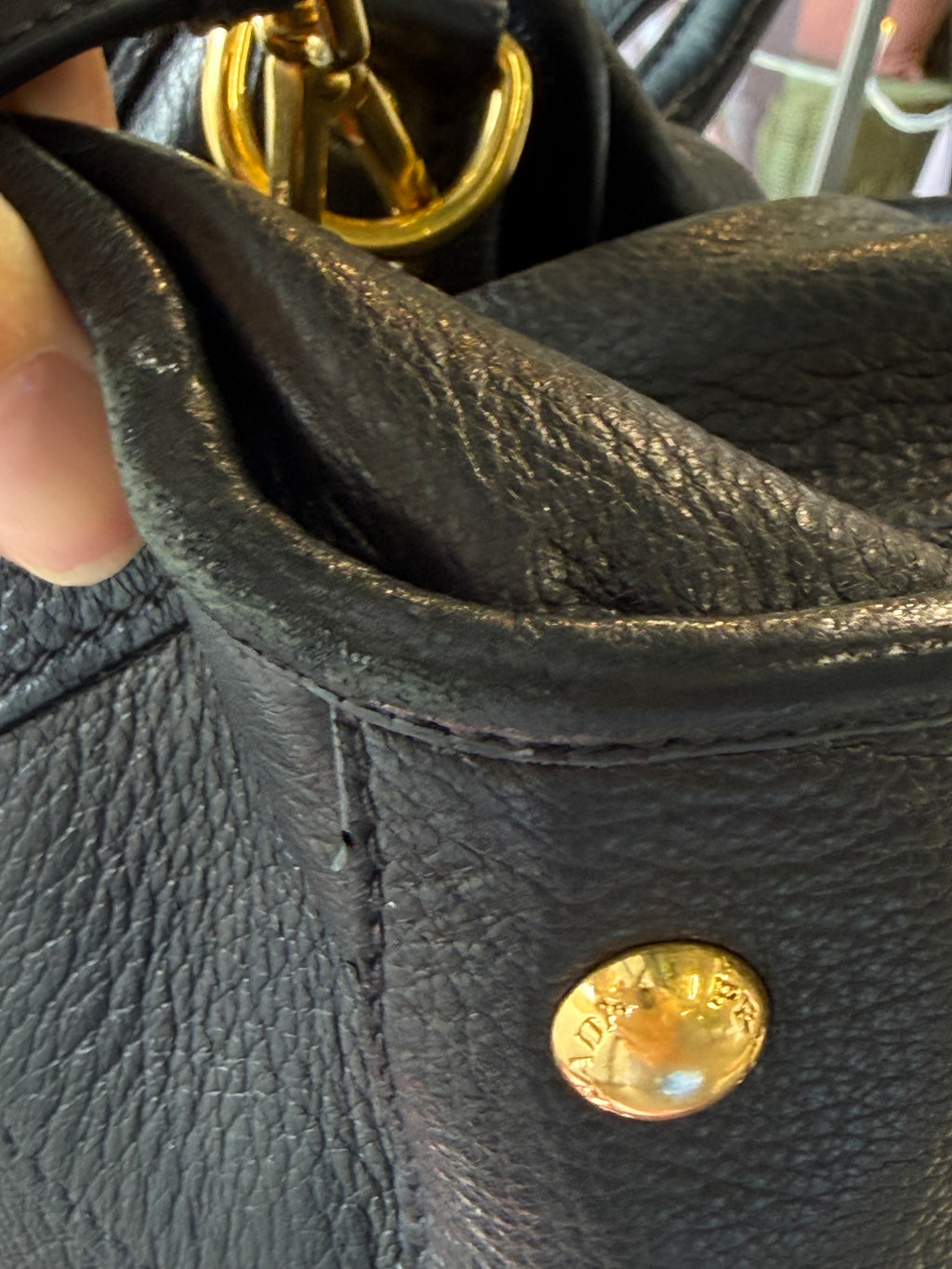 Prada Vitello Daino Top Handle