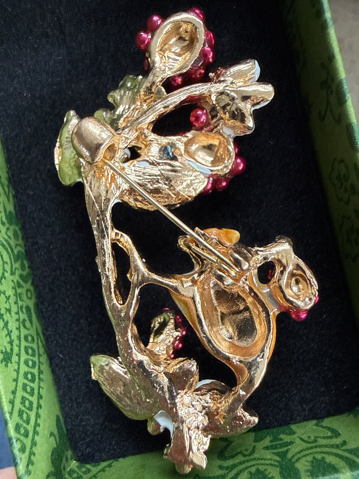 Mouse & Berries Brooch