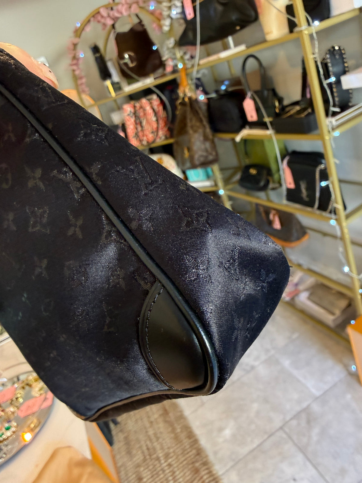 Louis Vuitton Mini Lin shoulder bag with purse set