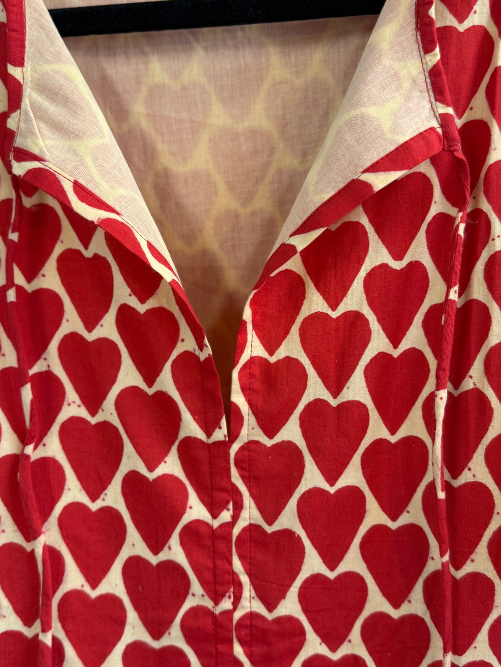 Essentials London Hearts Cotton Dress - one size