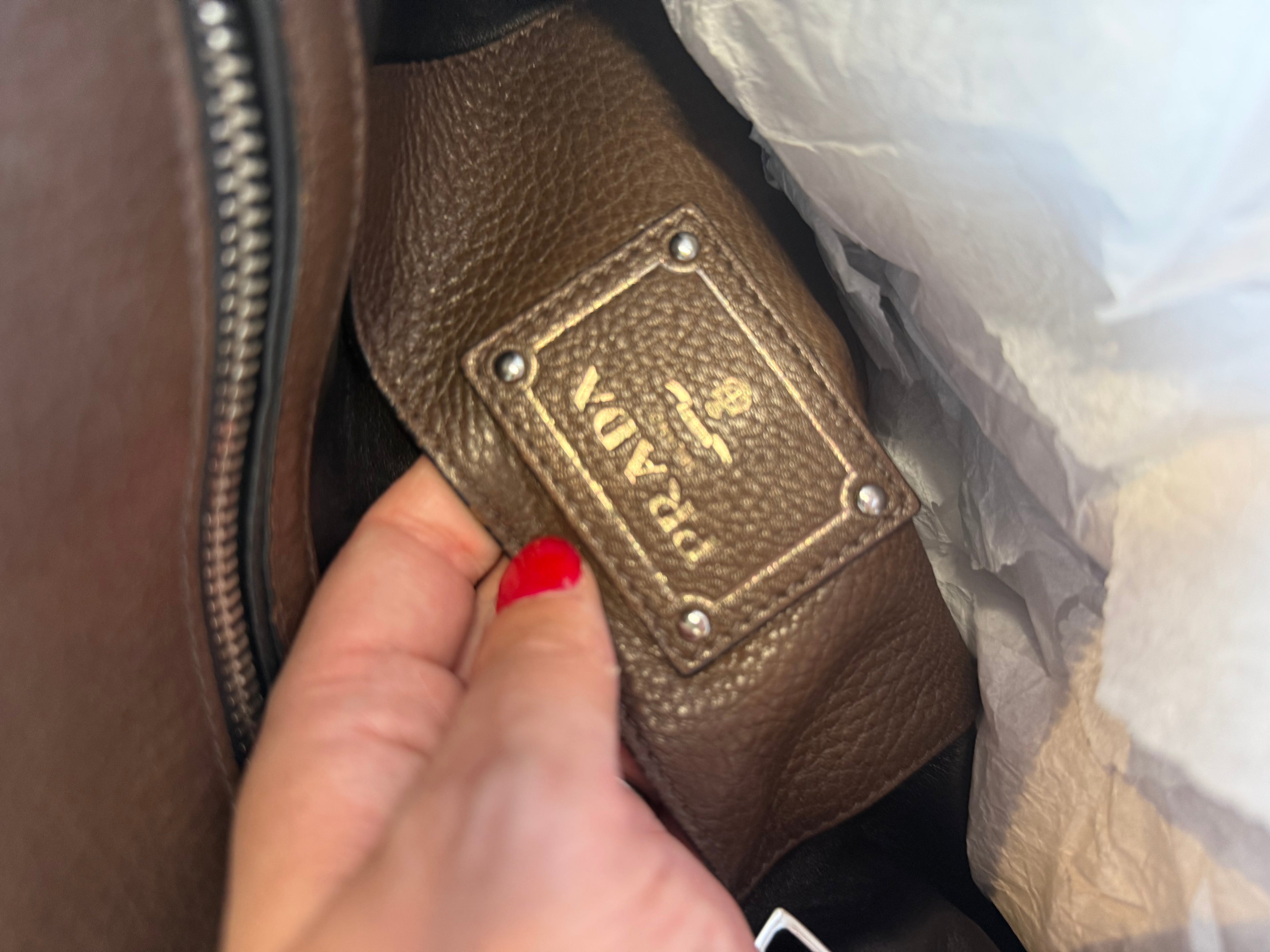 Prada Vitello Daino Tote