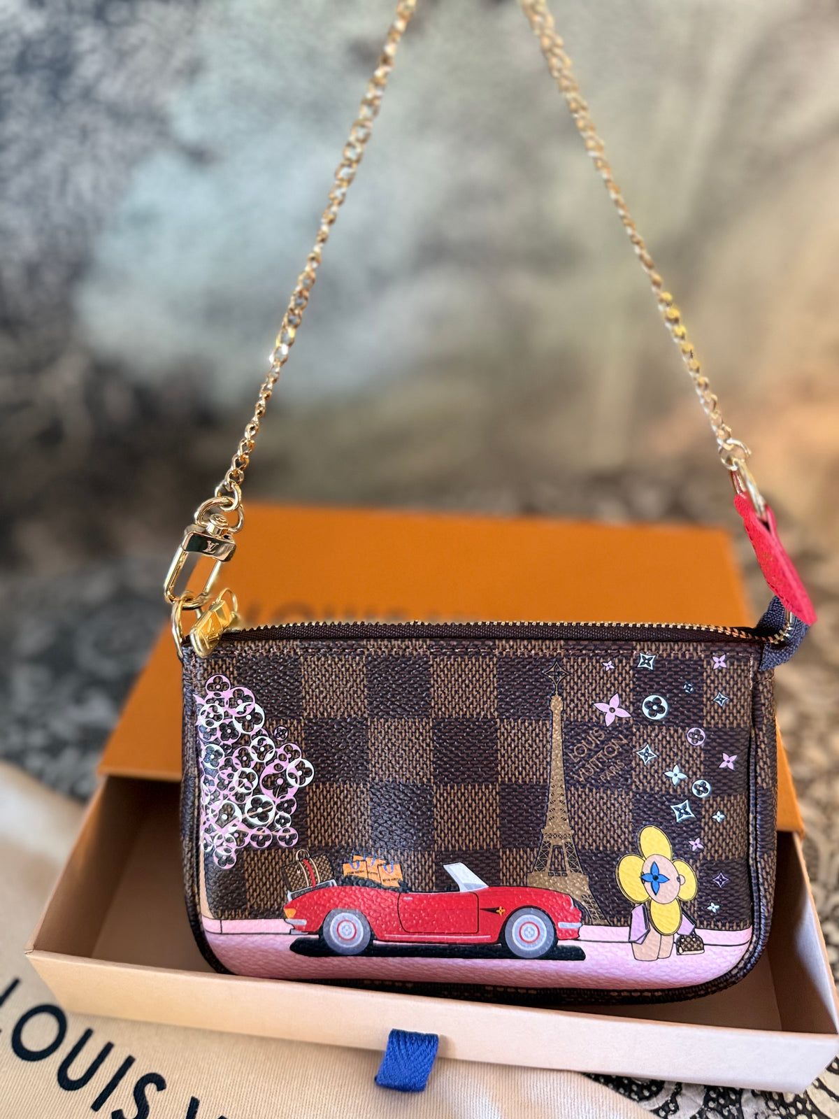 Louis Vuitton Vivienne Christmas Animation Paris Mini Pochette