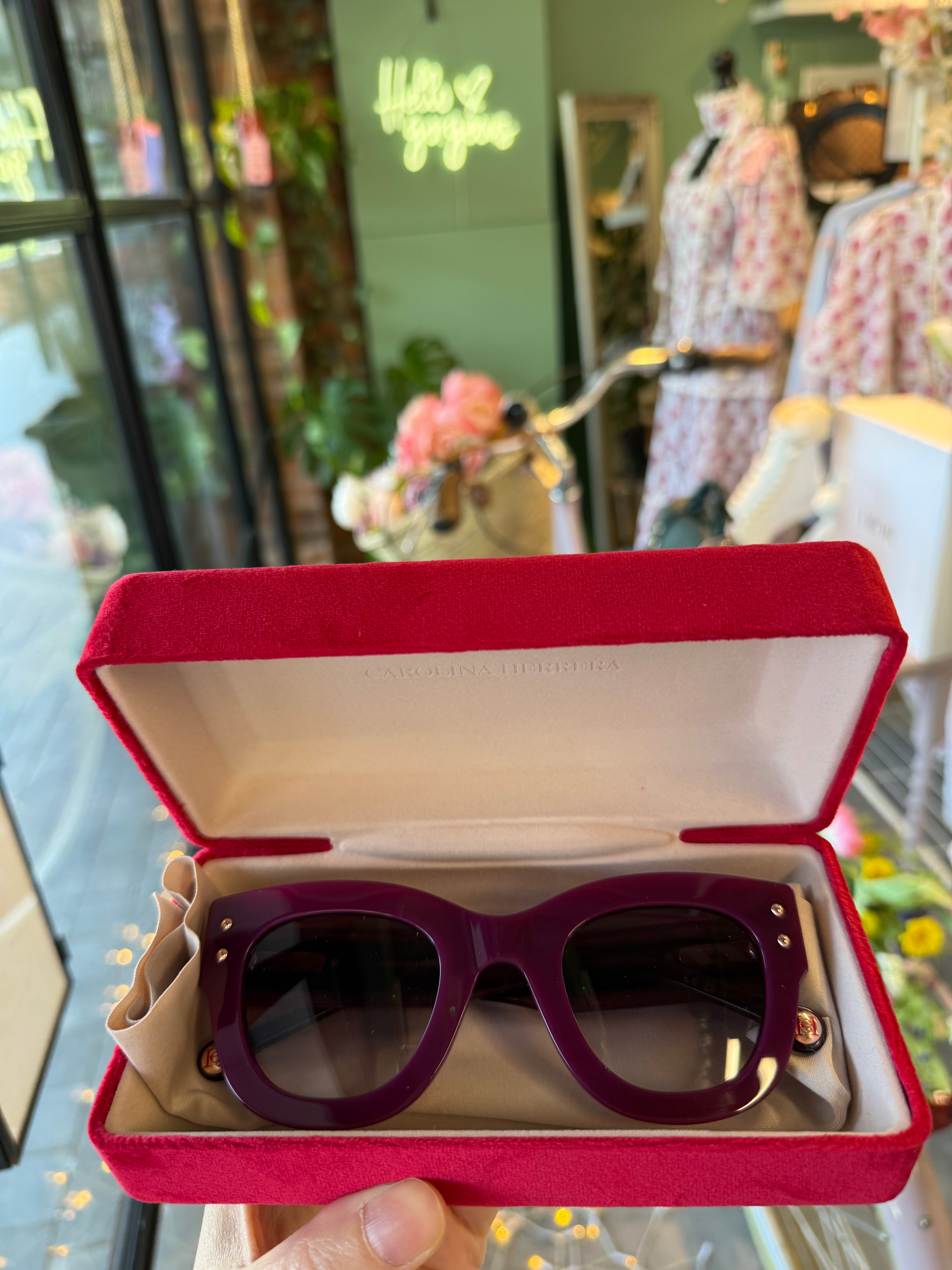 Carolina Herrera Oversized Sunglasses