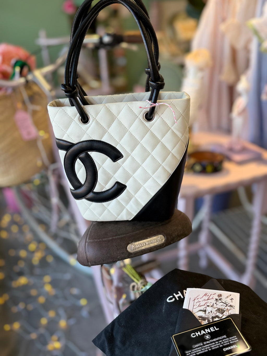 Chanel Cambon Ligne Small Tote – Black & White