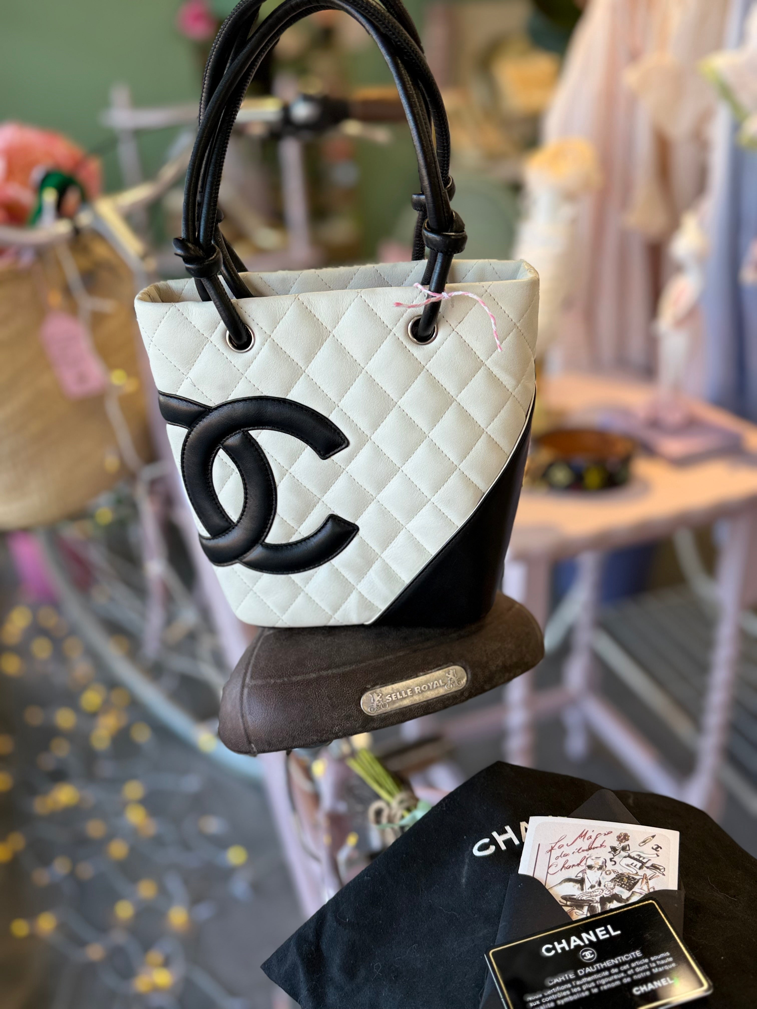 Chanel Cambon Ligne Small Tote – Black & White