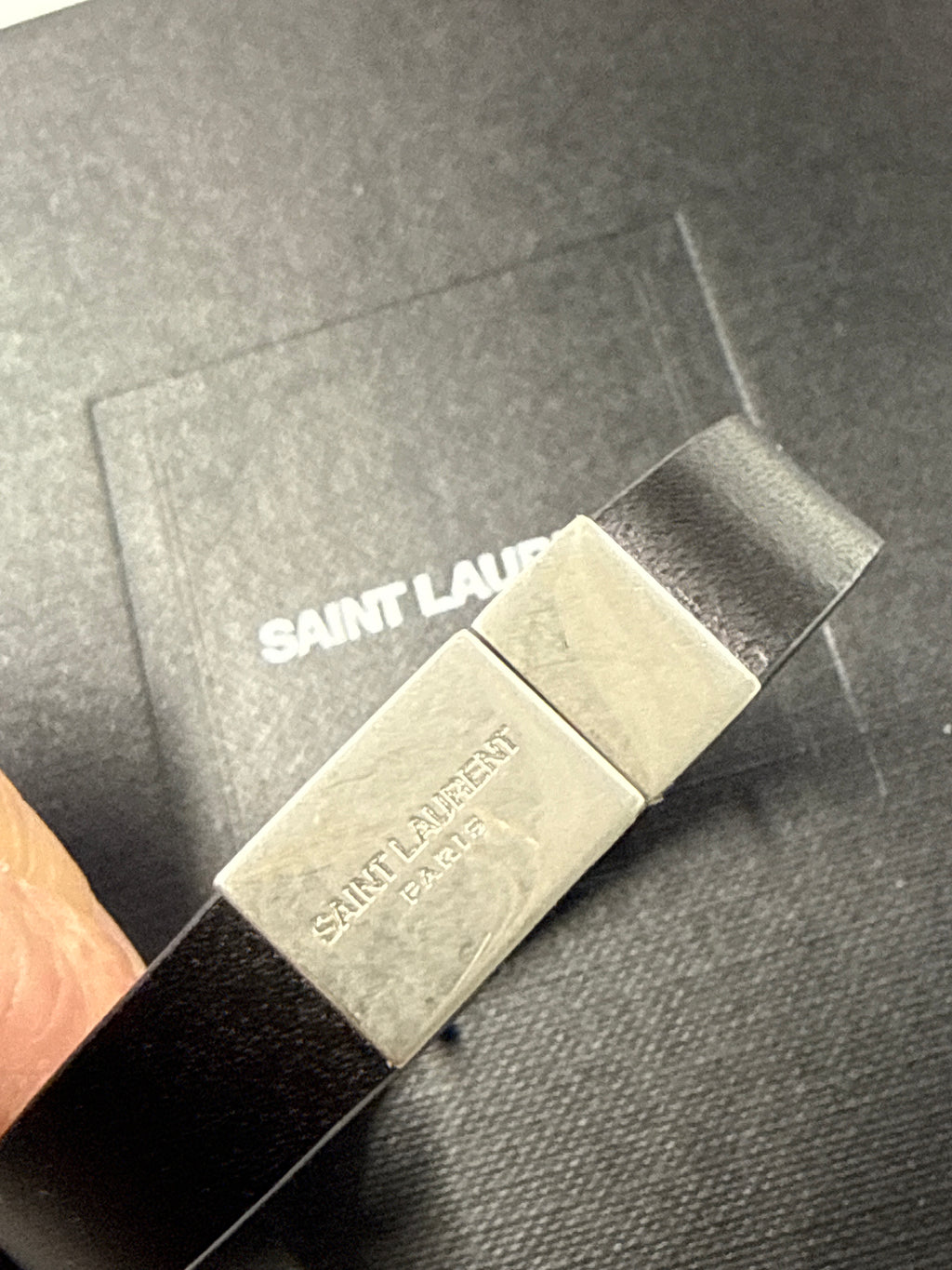 Saint Laurent Leather Bracelet