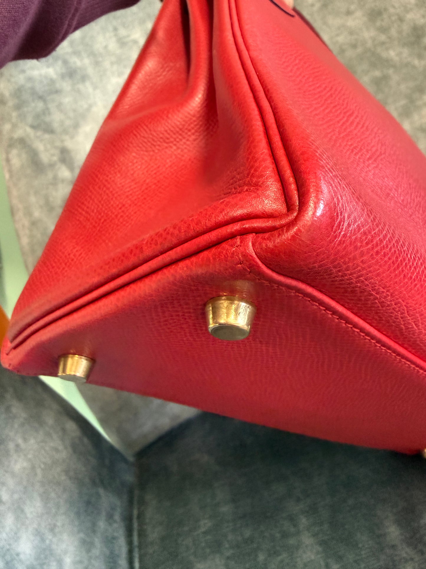 Hermès Kelly 32 Retourne in Rouge H – 1990