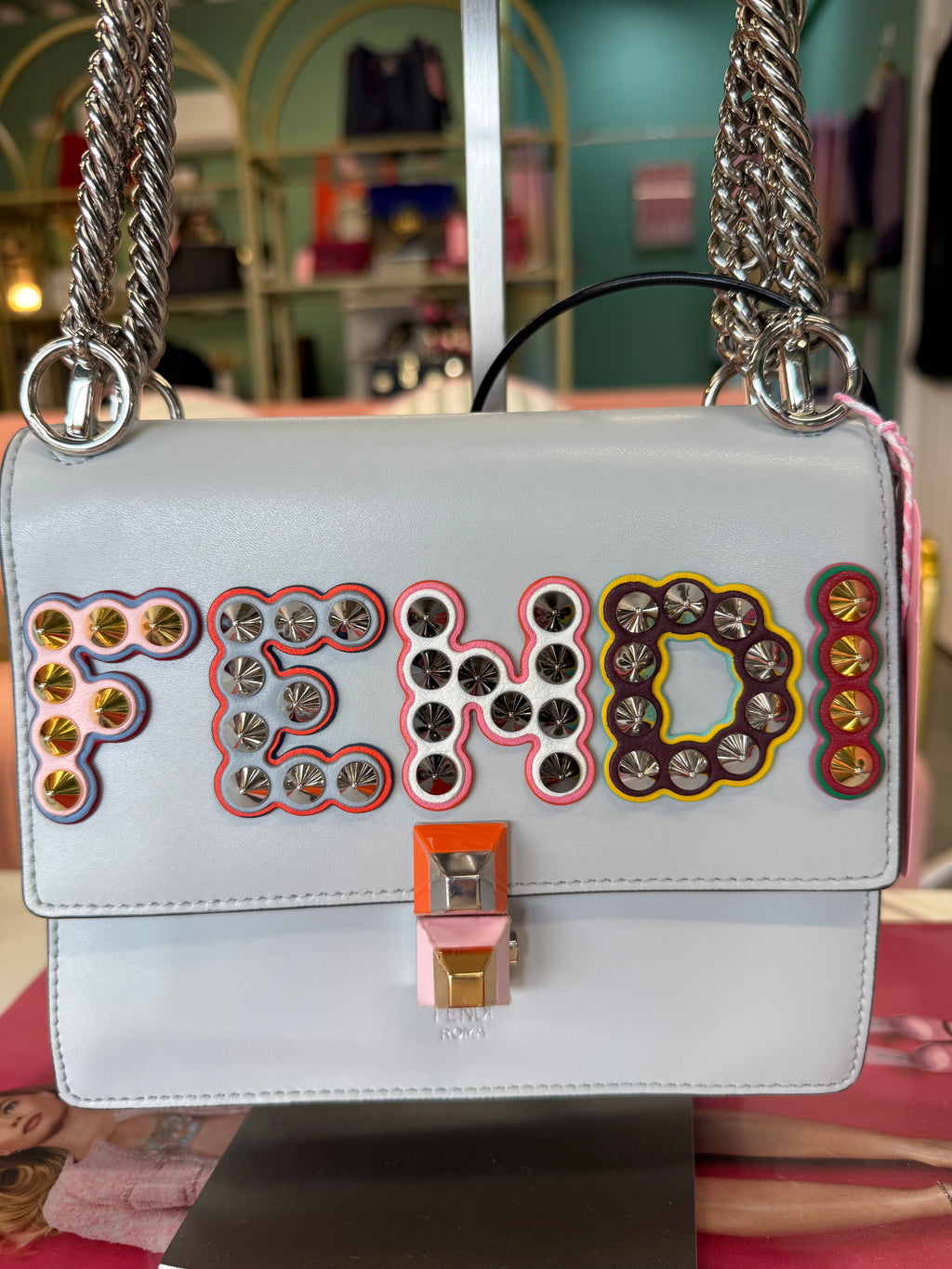 Fendi Kan I Logo Shoulder Bag – Perfect Preloved Condition