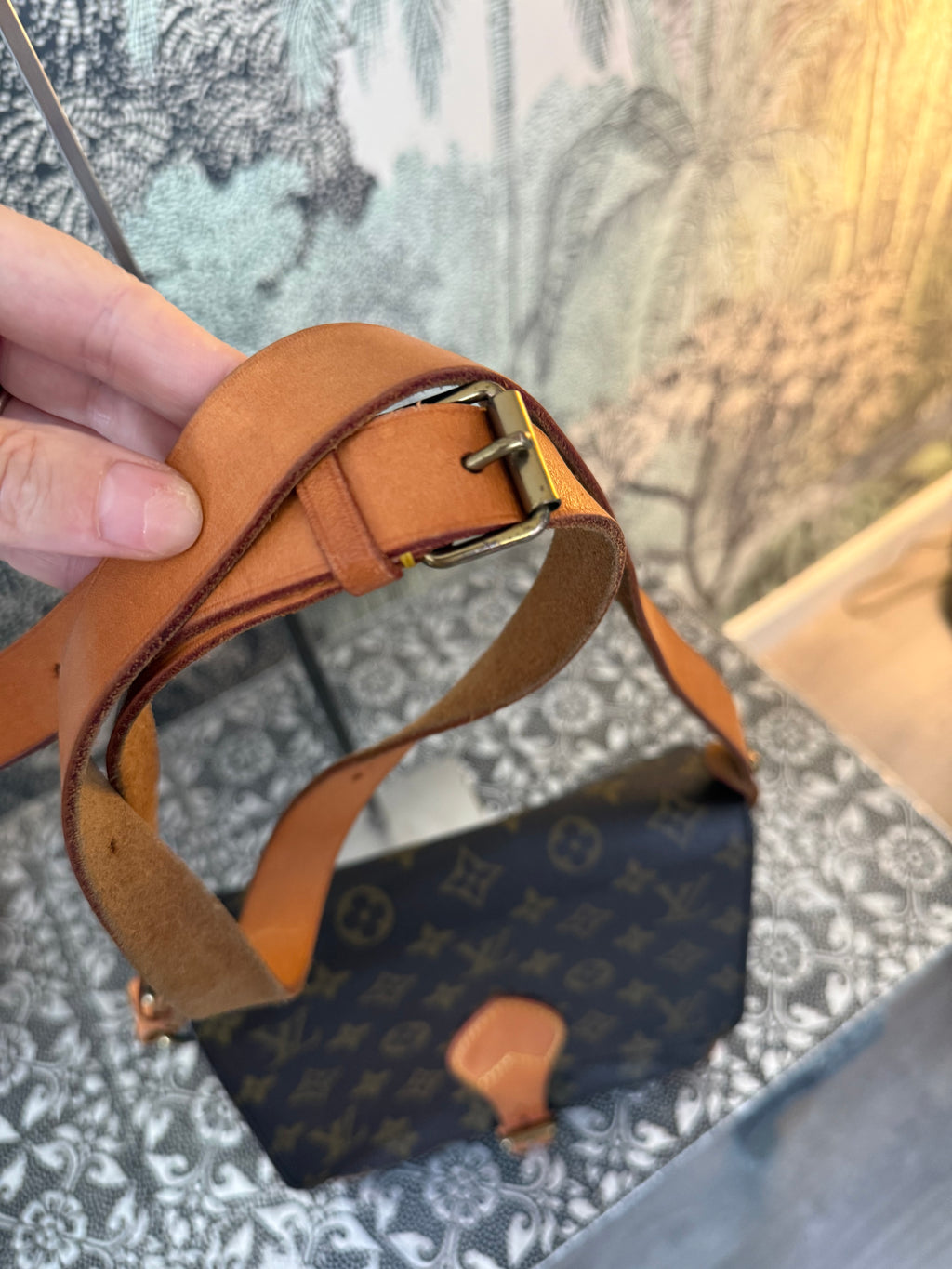 Louis Vuitton Vintage Monogram Cartouchière Crossbody Bag