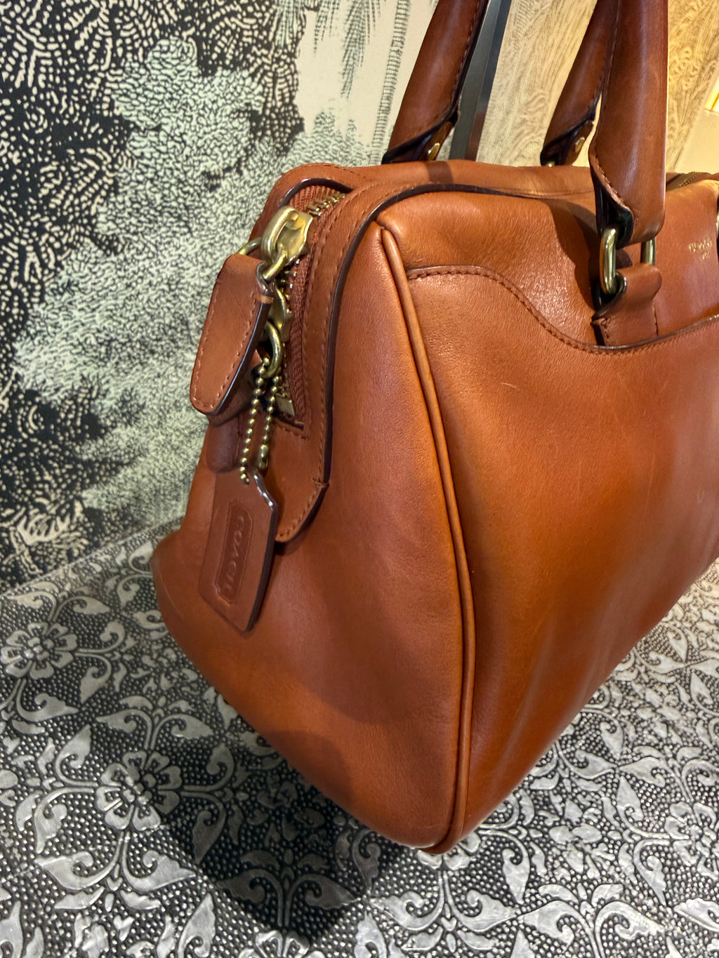 Coach Legacy Satchel- Cognac