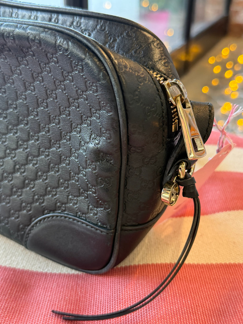 Gucci Guccissima Crossbody Camera Bag