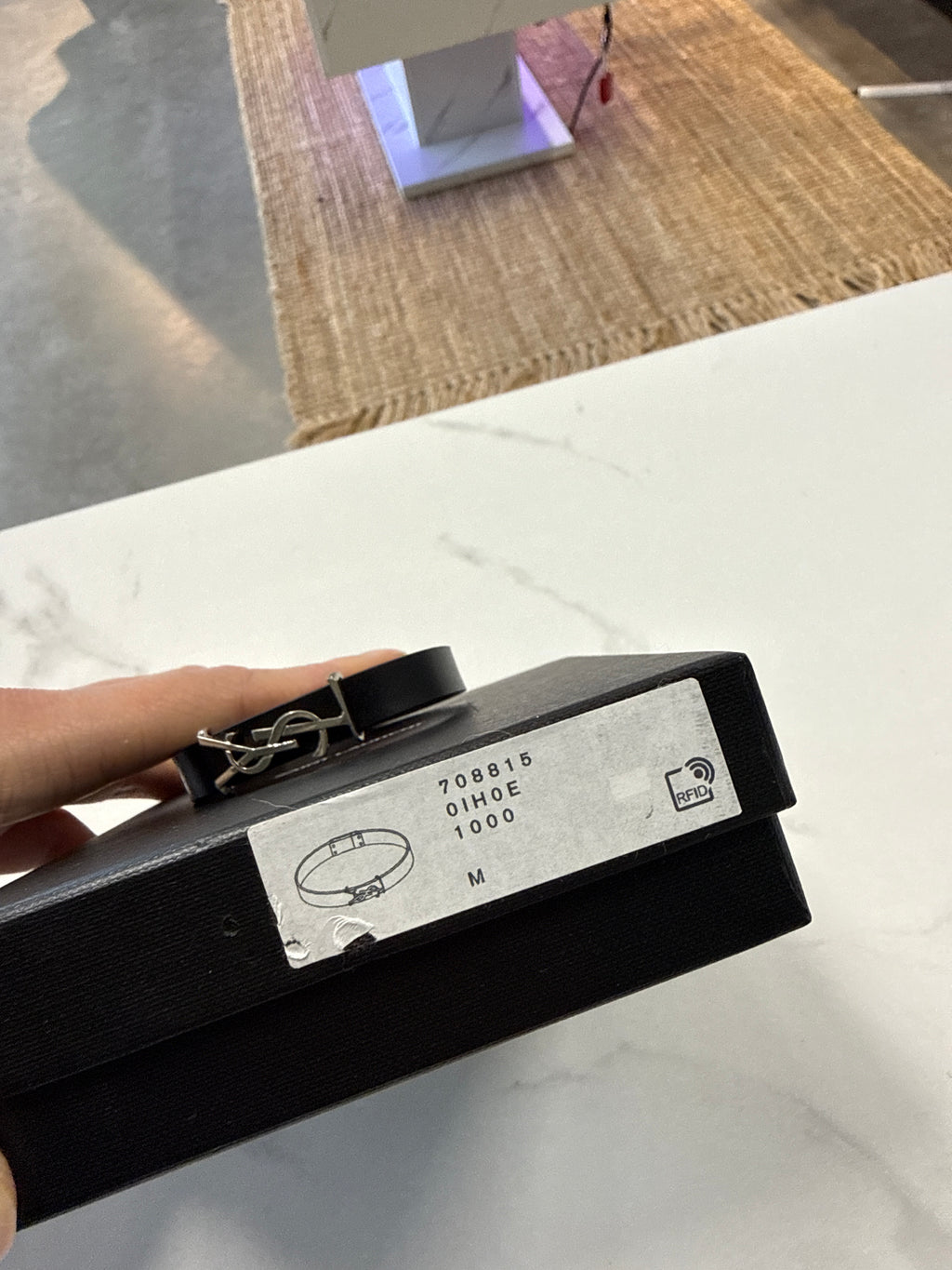 Saint Laurent Leather Bracelet