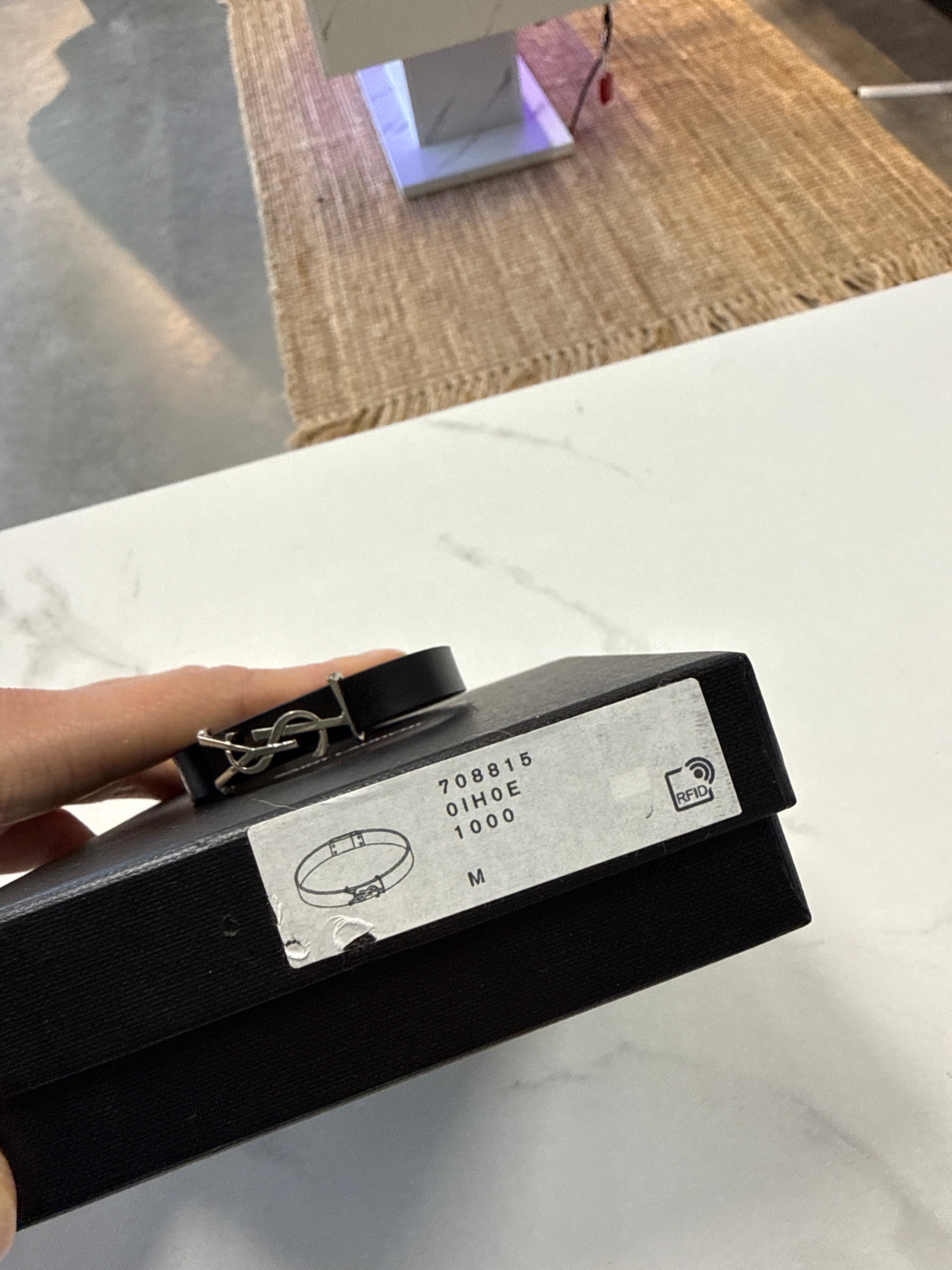 Saint Laurent Leather Bracelet