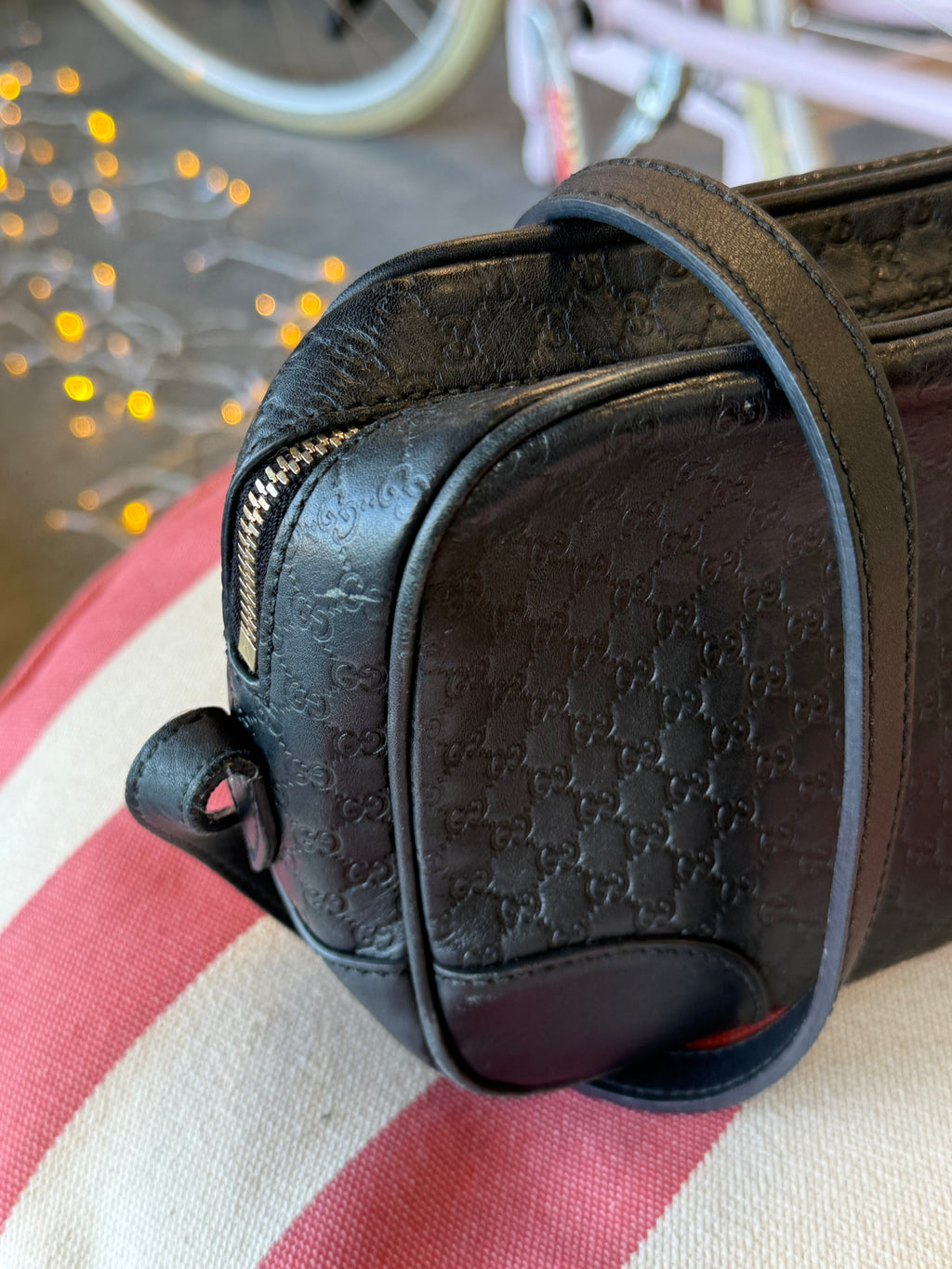 Gucci Guccissima Crossbody Camera Bag