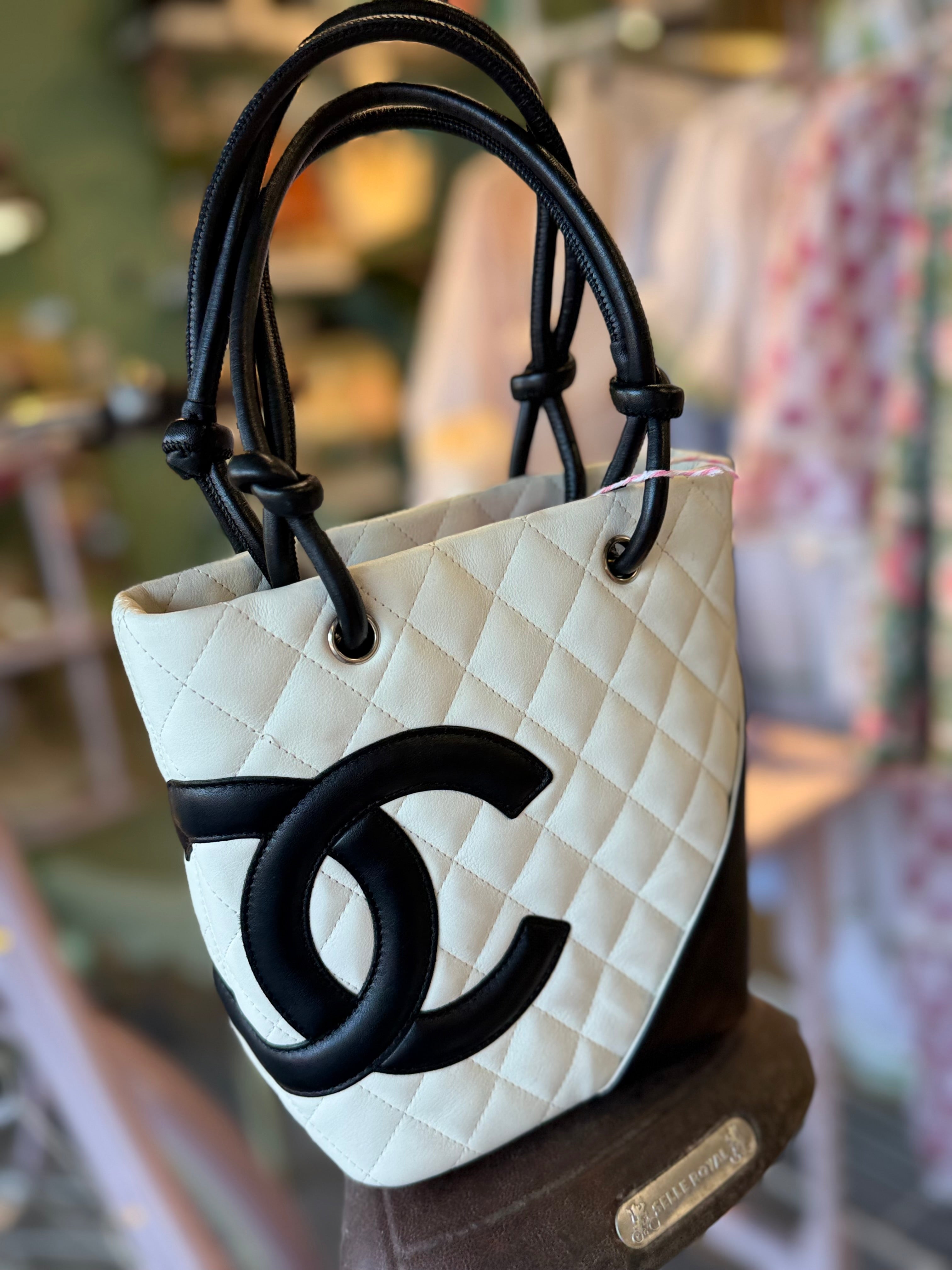 Chanel Cambon Ligne Small Tote – Black & White