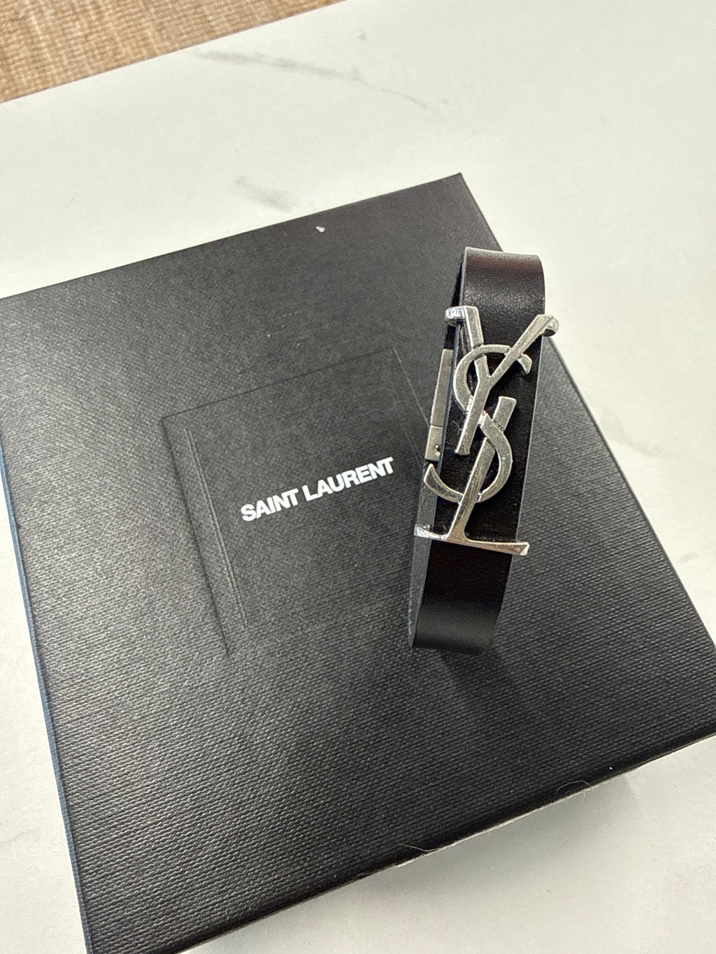 Saint Laurent Leather Bracelet