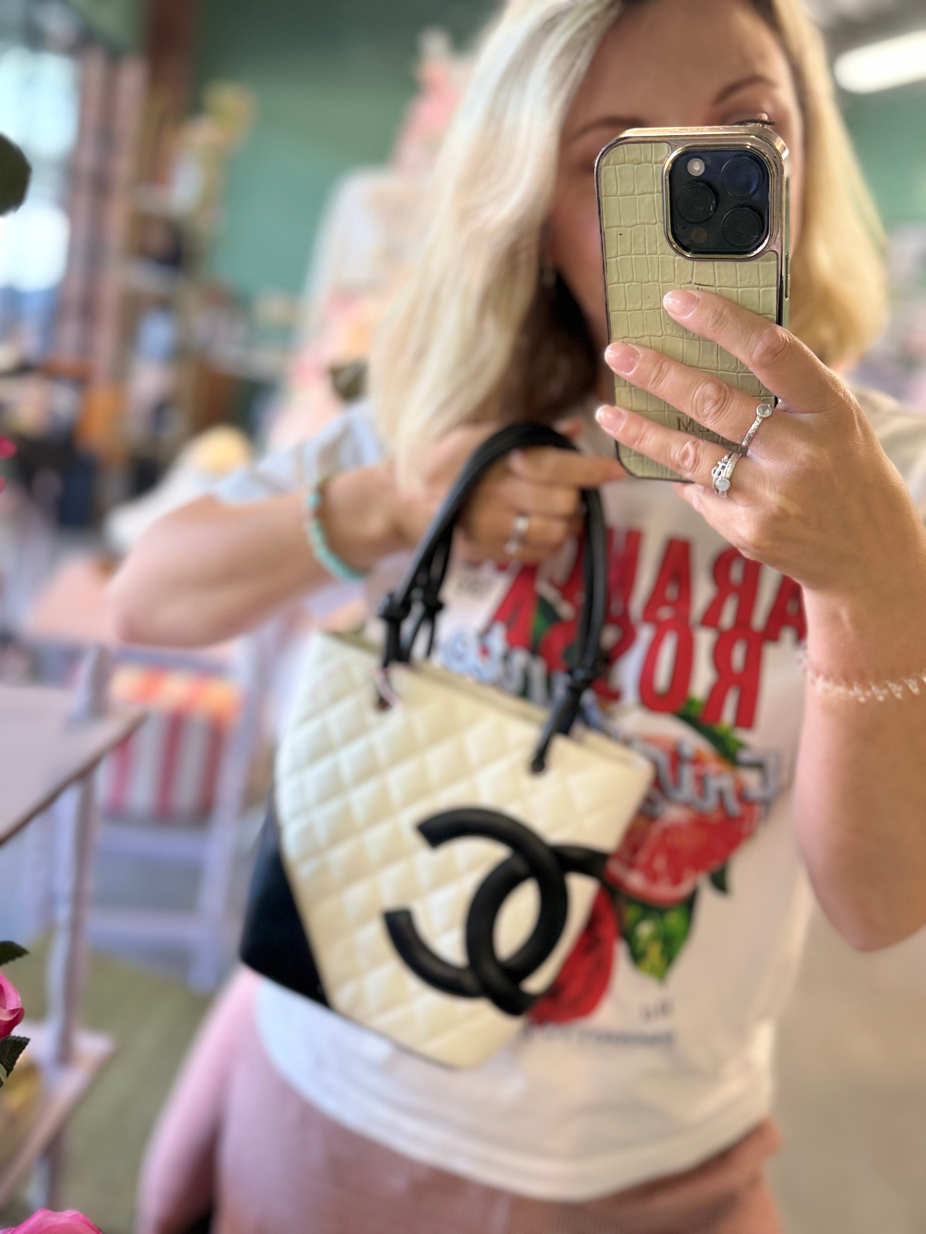 Chanel Cambon Ligne Small Tote – Black & White