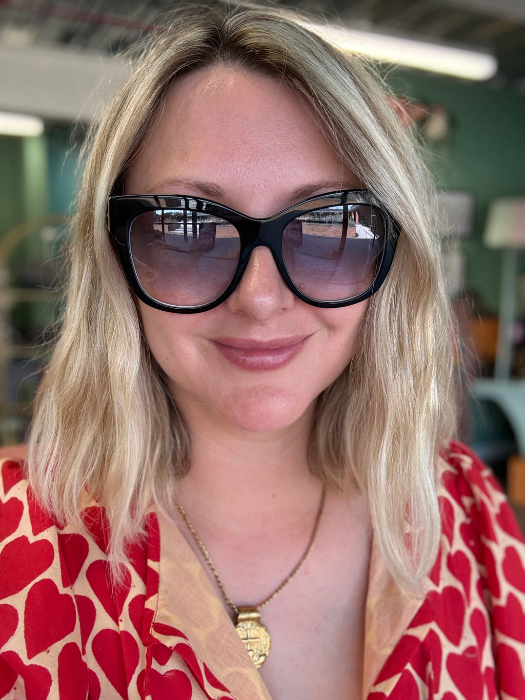 Dolce & Gabbana Sicily print oversized sunglasses