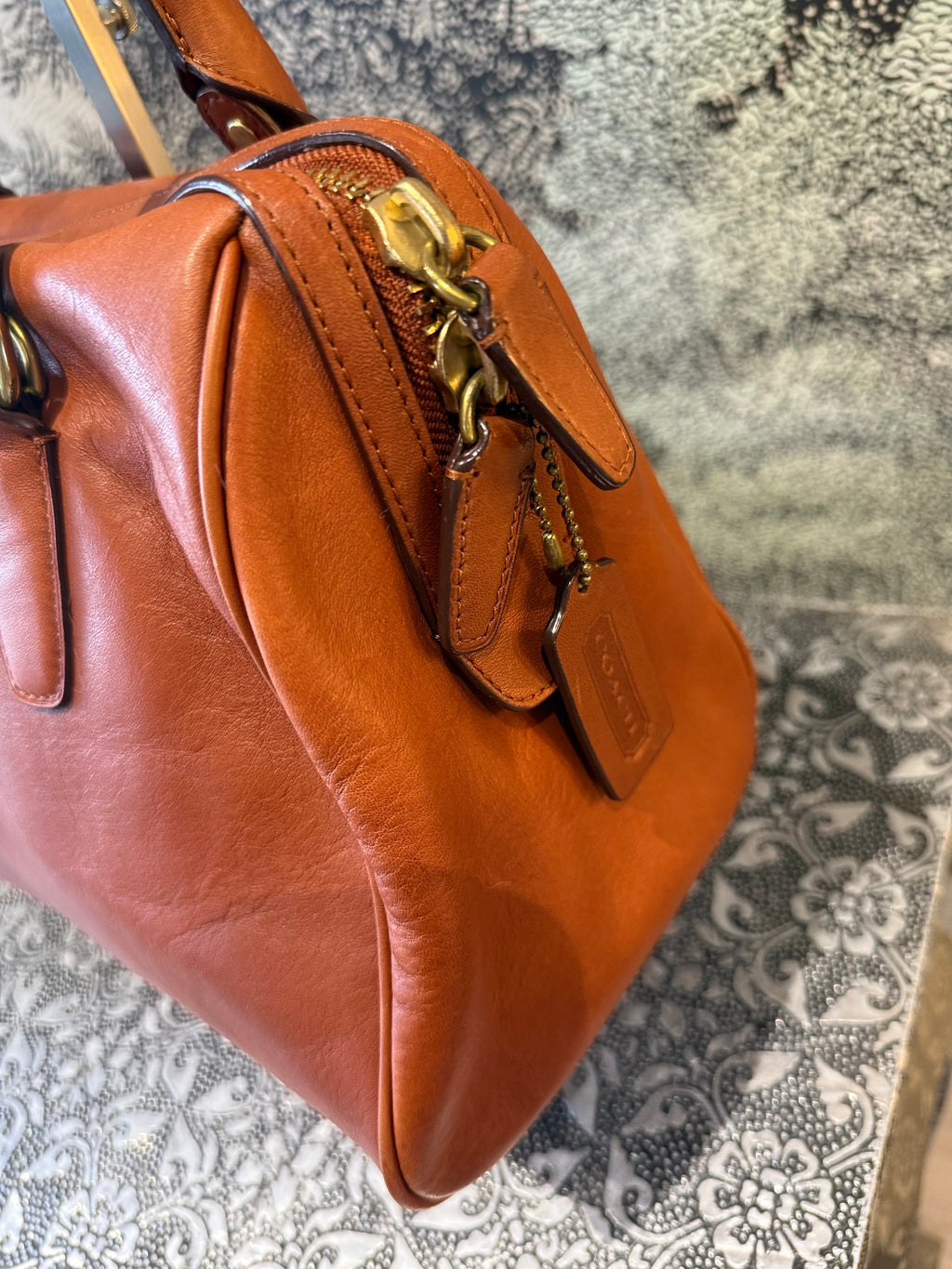 Coach Legacy Satchel- Cognac