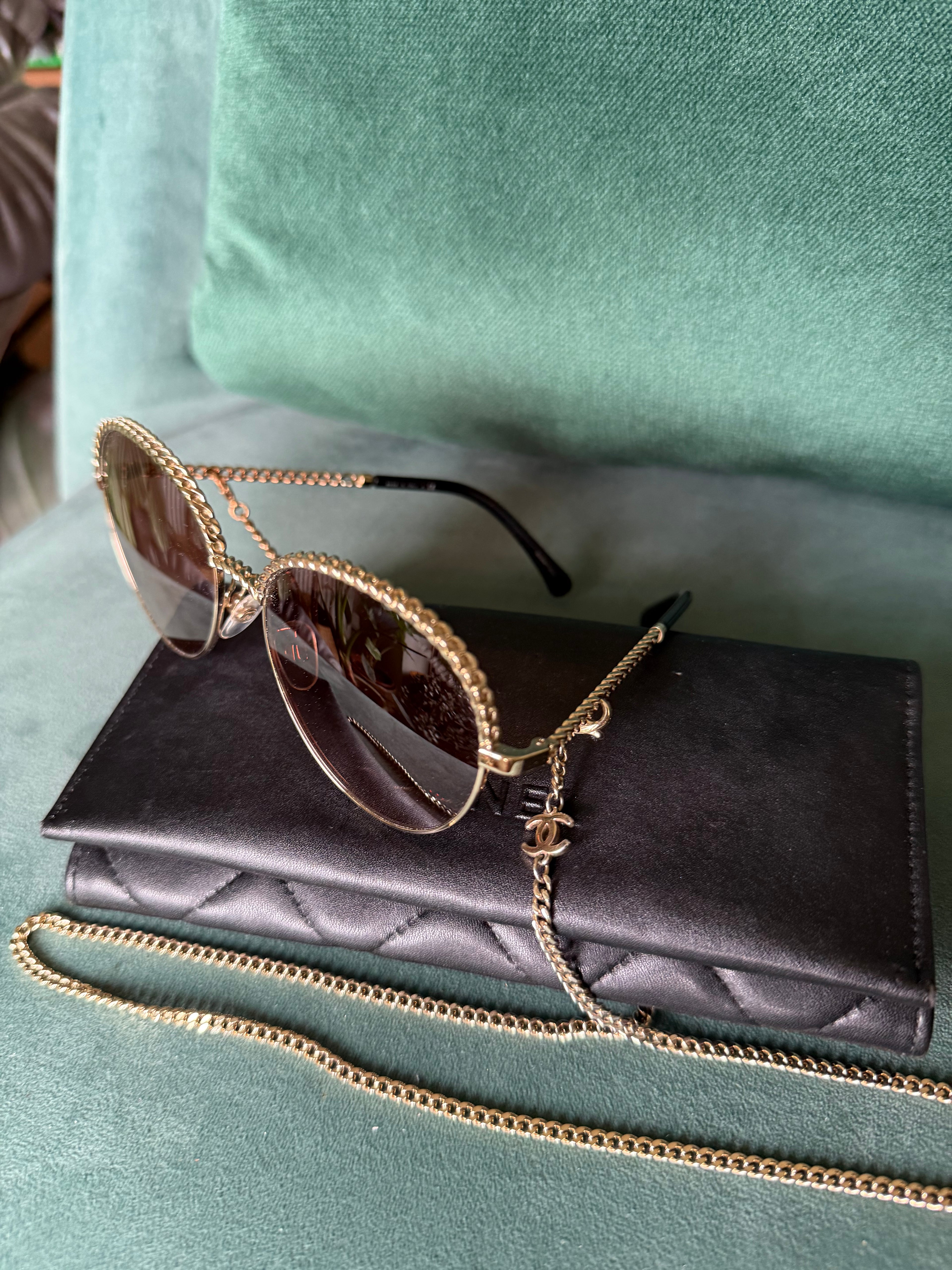 Chanel Chain Sunglasses