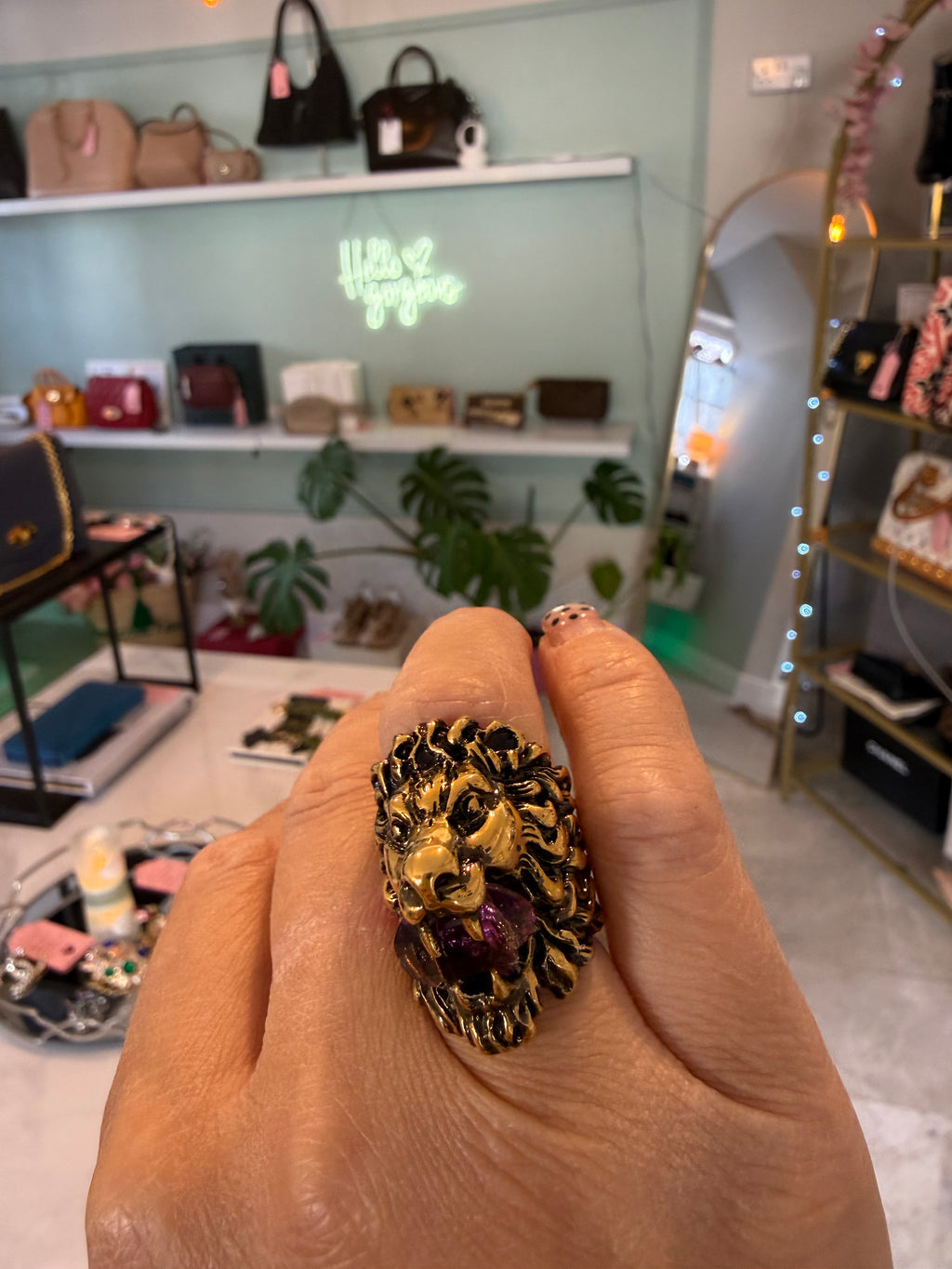 Gucci Lionhead Ring