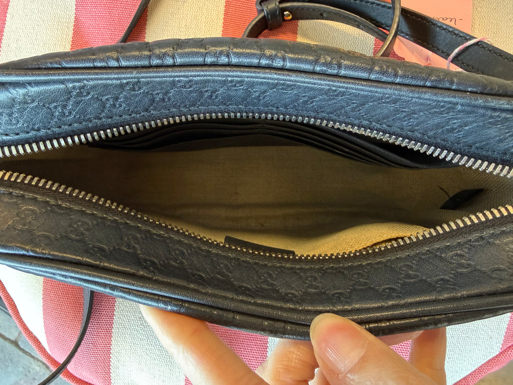 Gucci Guccissima Crossbody Camera Bag