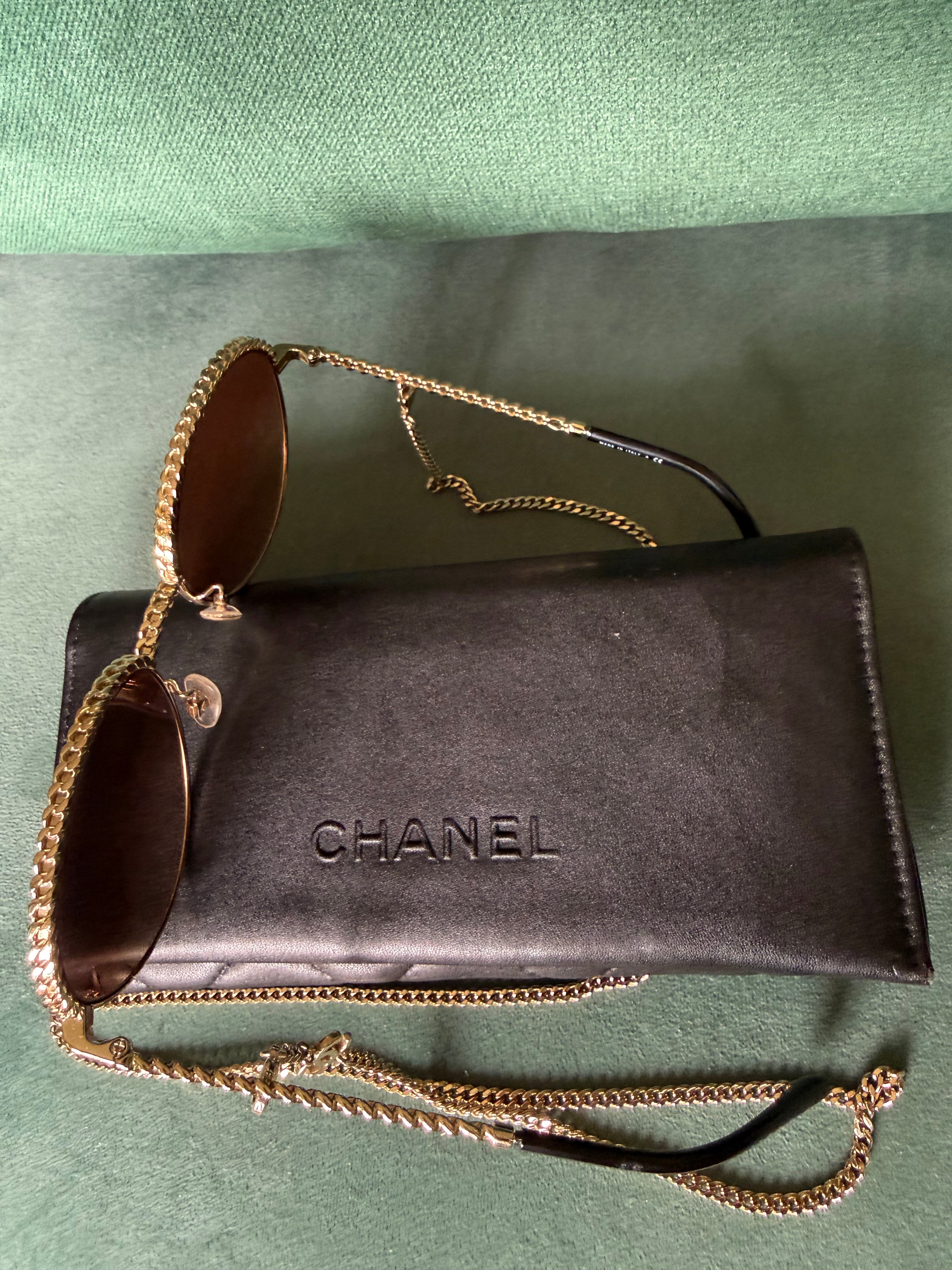 Chanel Chain Sunglasses