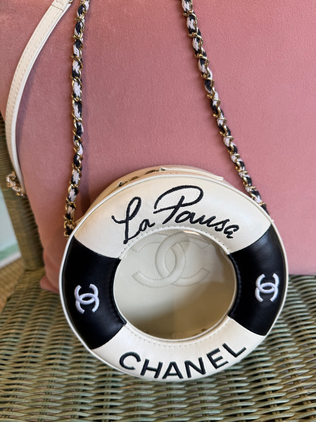 Chanel La Pausa Lifebuoy bag 2019 Karl Lagerfeld