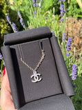 Chanel CC logo necklace