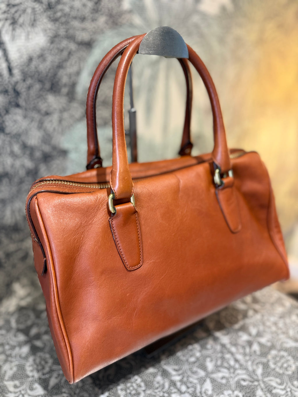 Coach Legacy Satchel- Cognac
