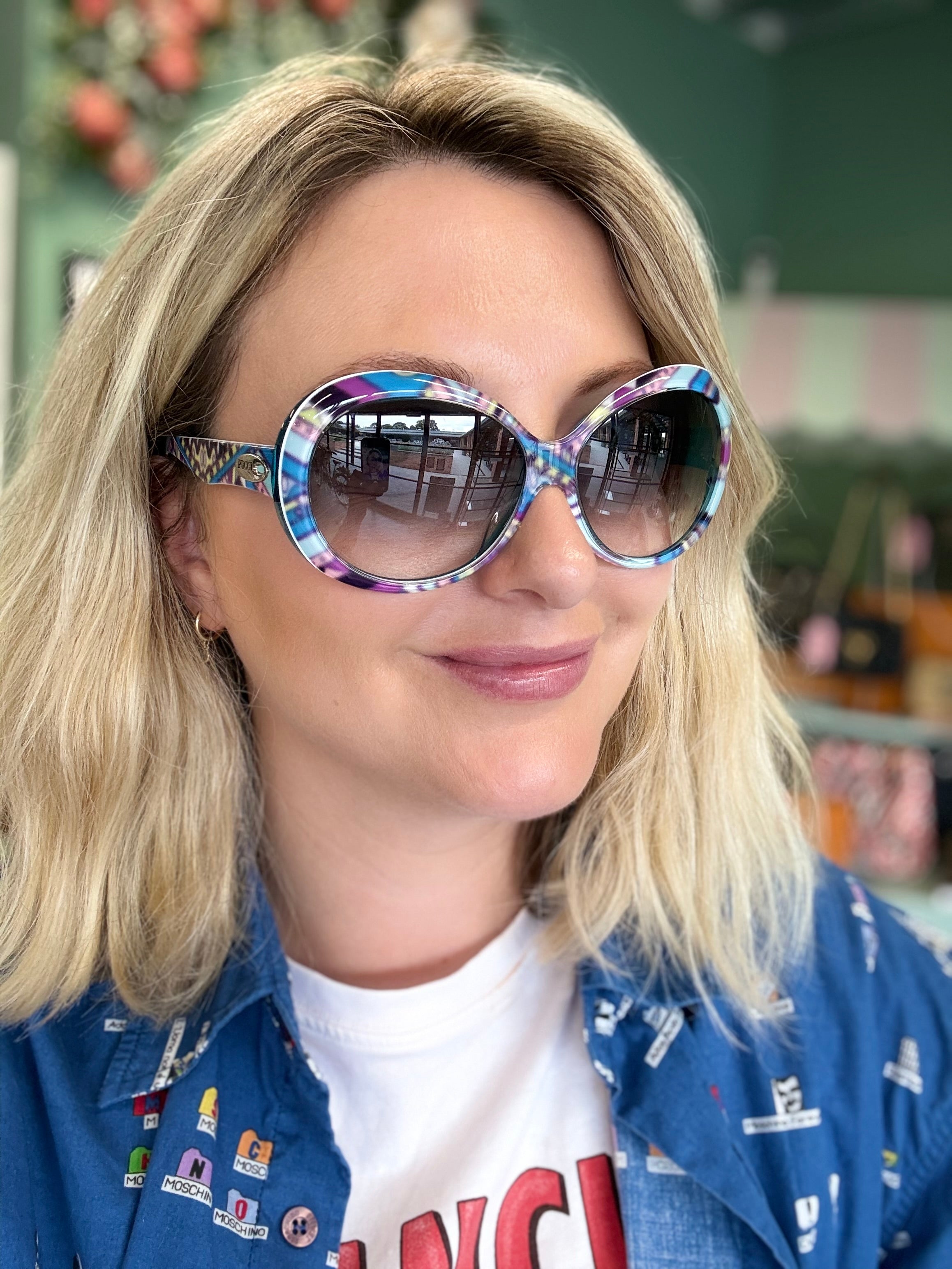 Pucci Oversized Round Sunglasses