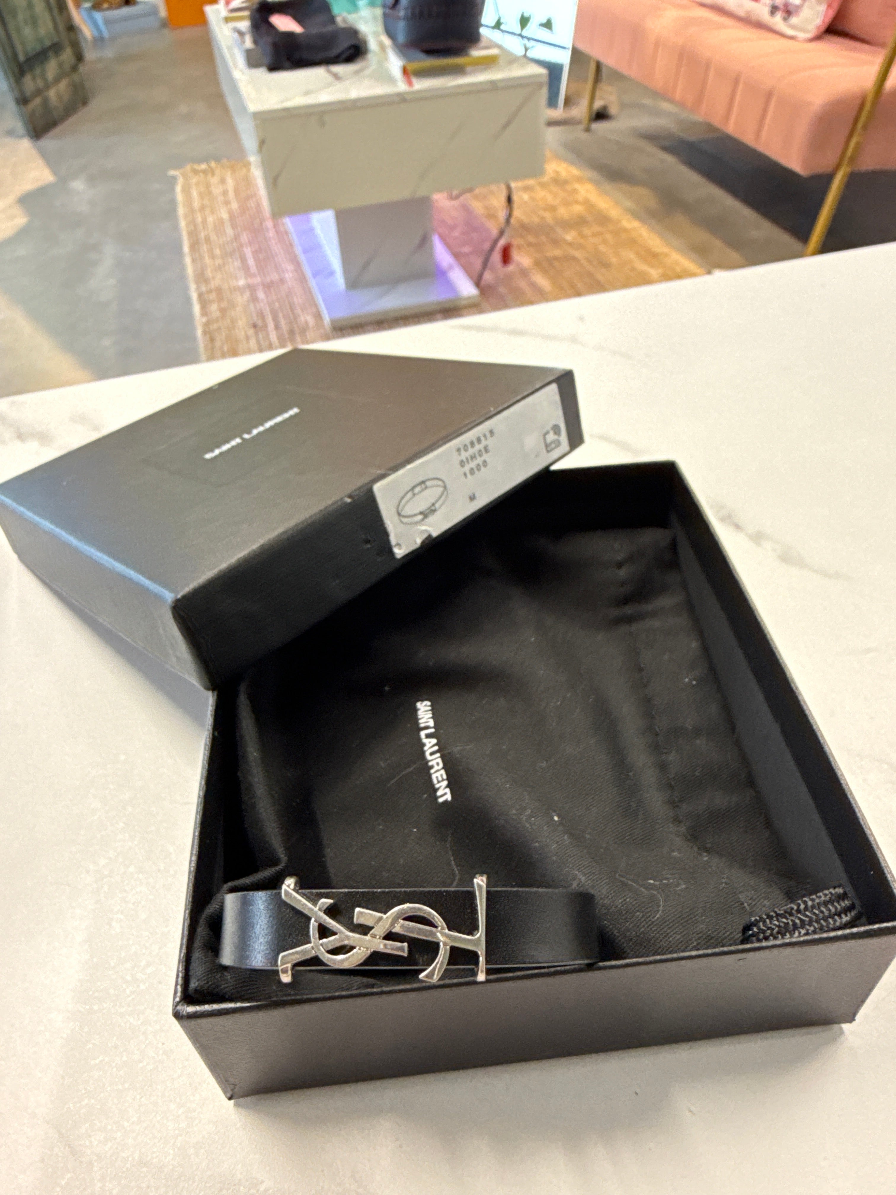 Saint Laurent Leather Bracelet