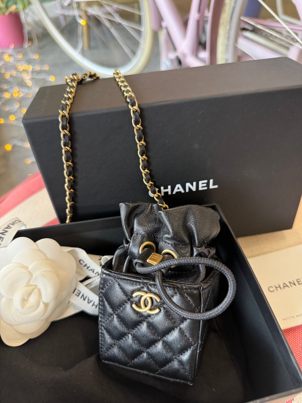Chanel Micro Drawstring Vanity