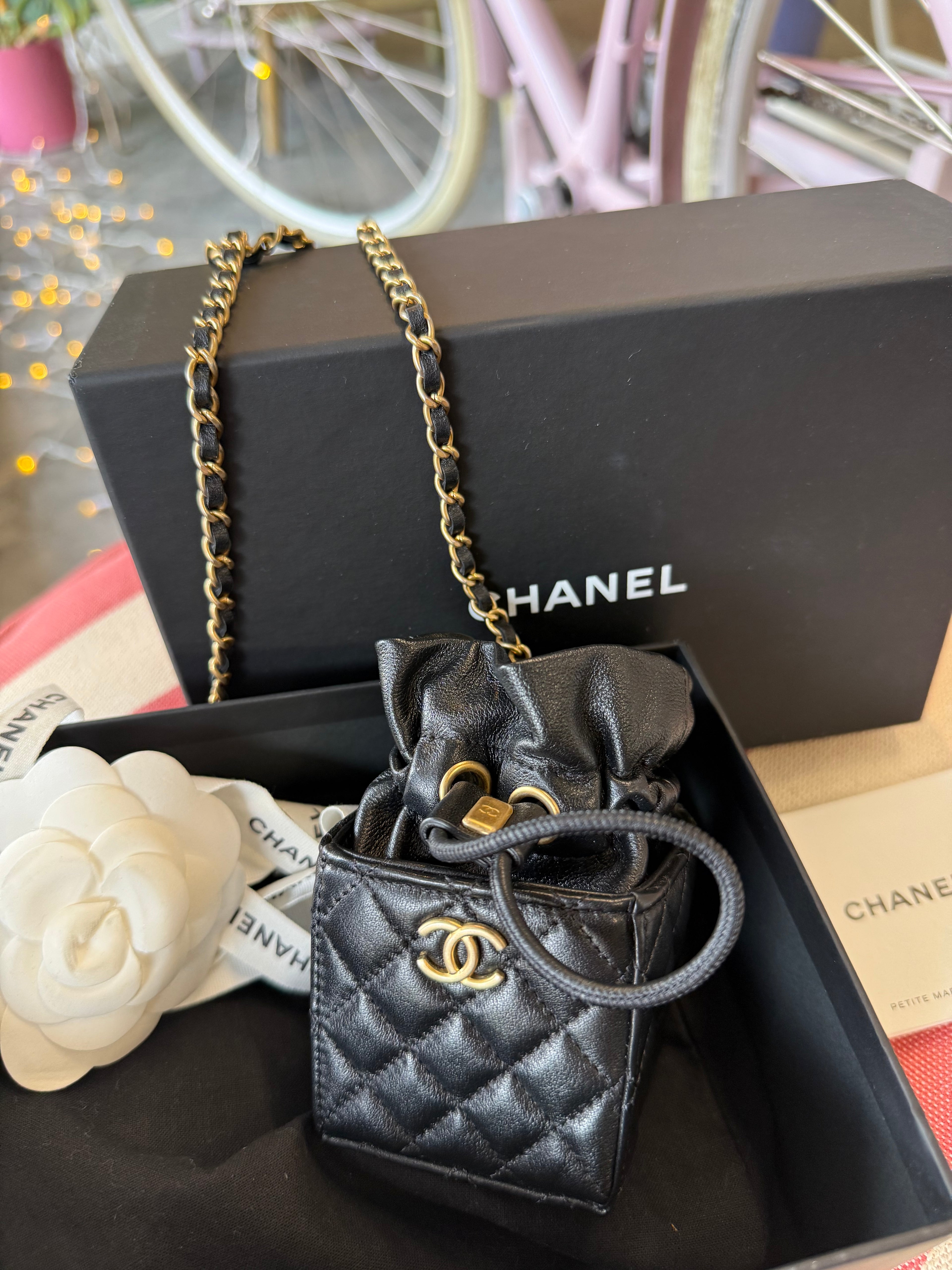 Chanel Micro Drawstring Vanity